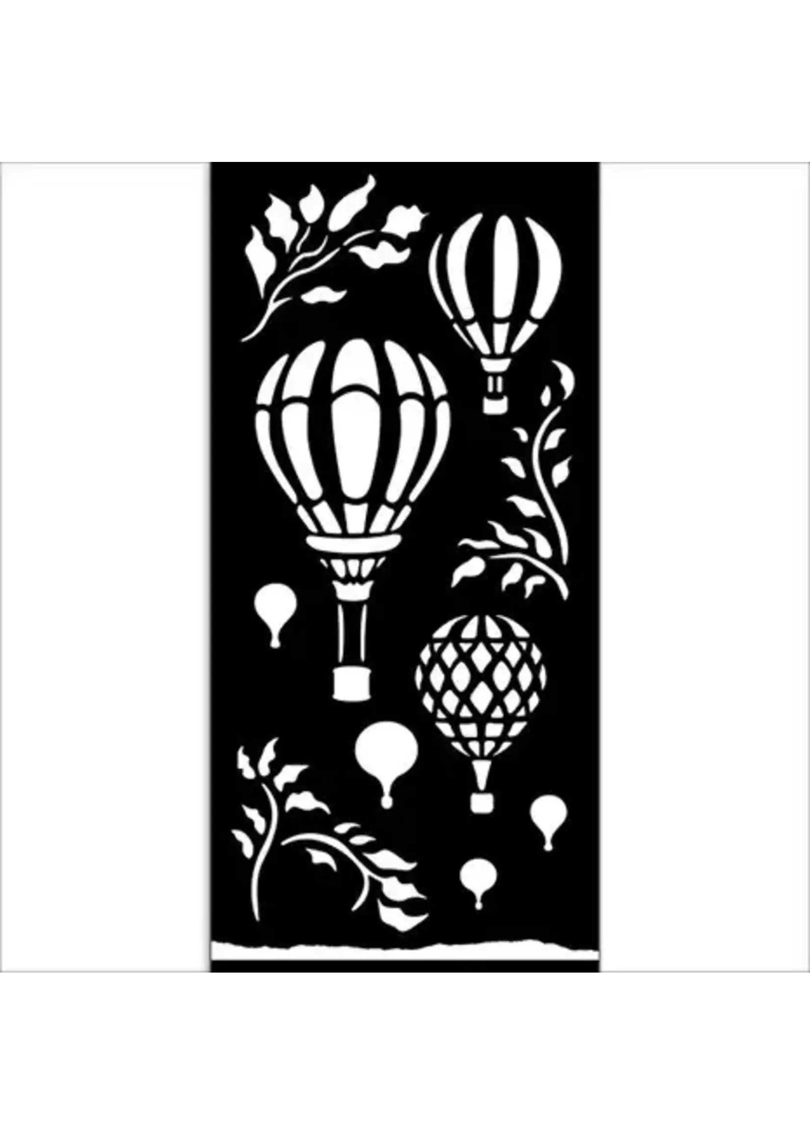 Timeless Thick Stencil 12x25cm Air Balloons (KSTDL119)