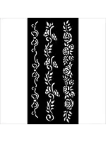 Timeless Thick Stencil 12x25cm 3 Borders (KSTDL118)