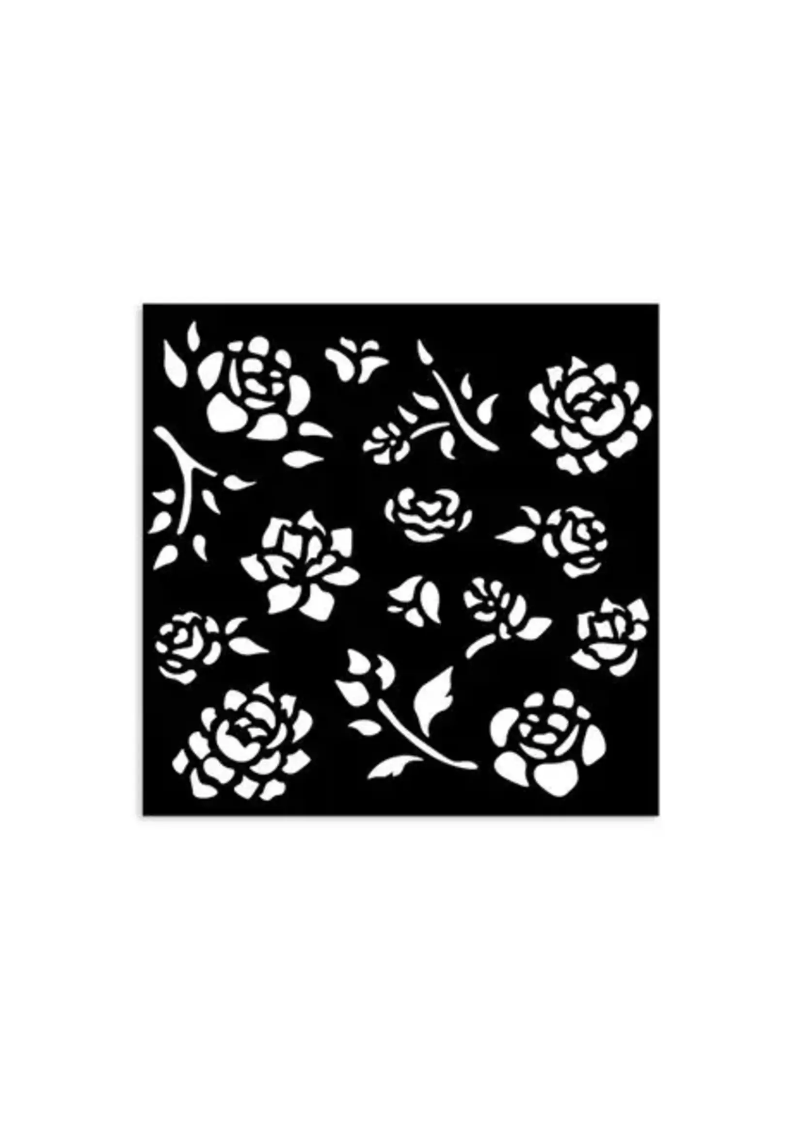 Timeless Thick Stencil 12x12cm Buds Pattern (KSTDS43)