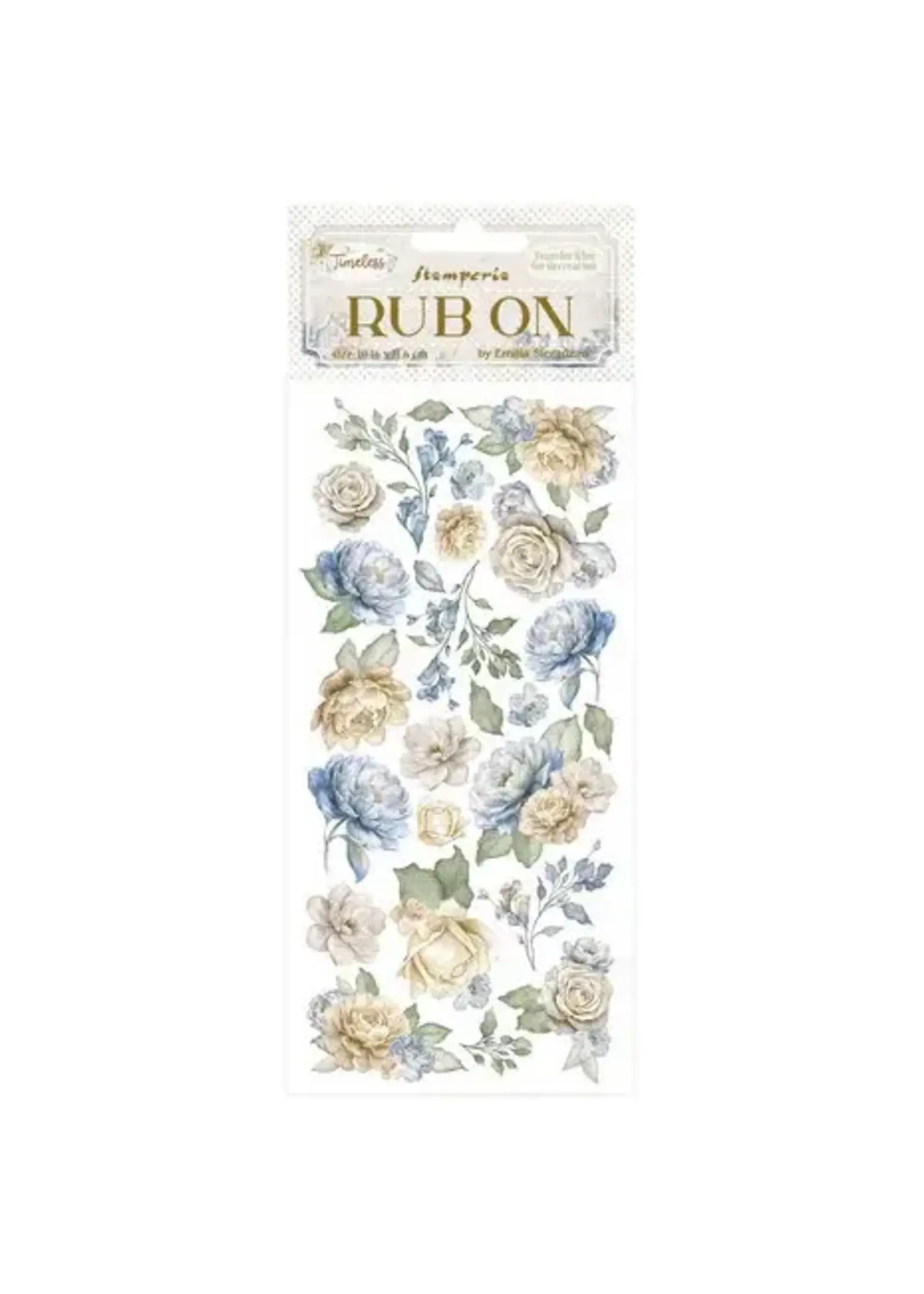Timeless Rub-On 4x8,5 Inch Flowers (DFLRB160)