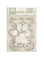 Timeless Clear Stamps Flowers and Hearts (WTK221)