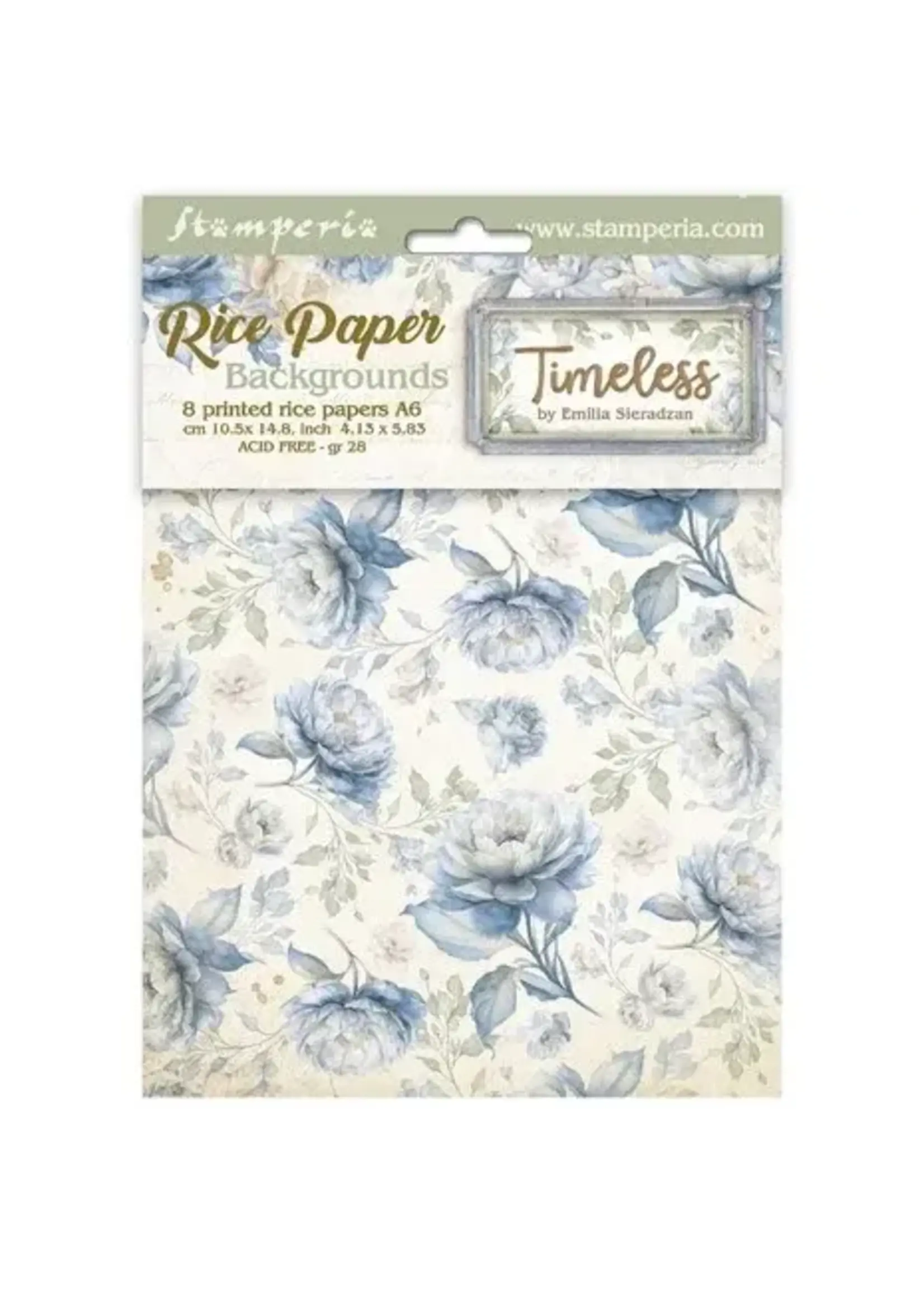 Timeless A6 Rice Paper Backgrounds (8pcs) (DFSAK6041)