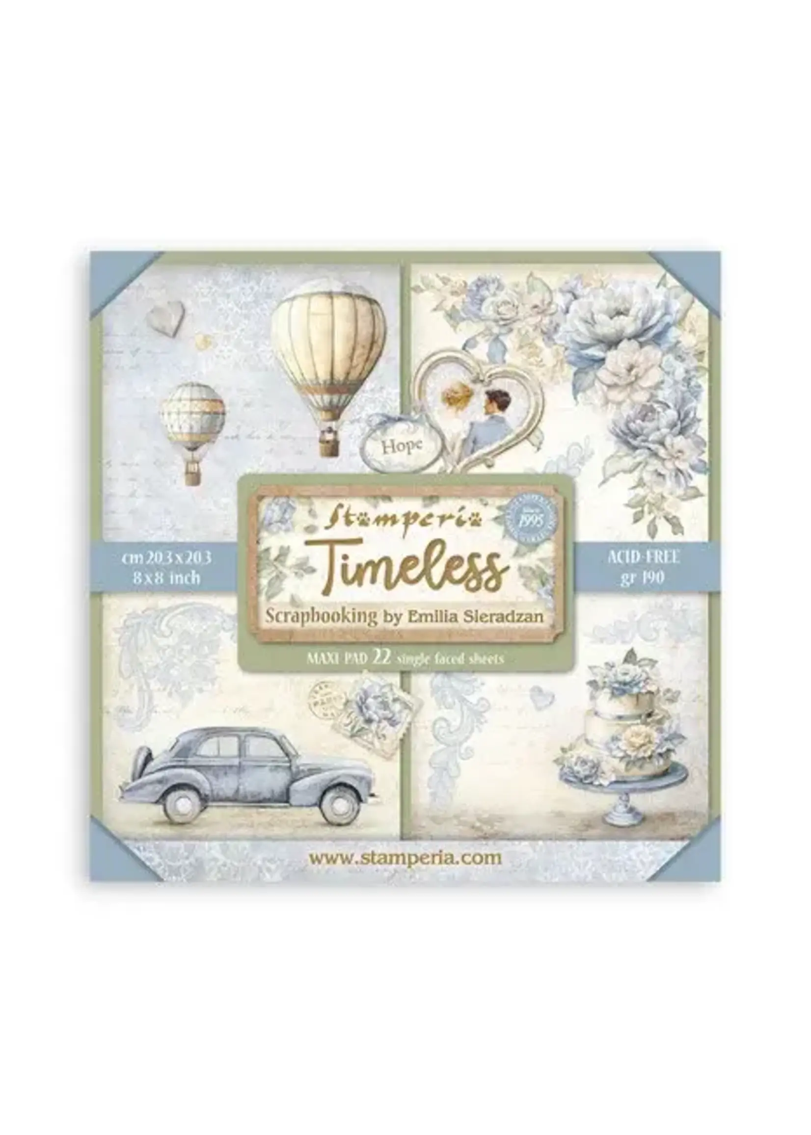 Timeless 8x8 Inch Paper Pack Maxi (Single Face) (SBBSXB13)