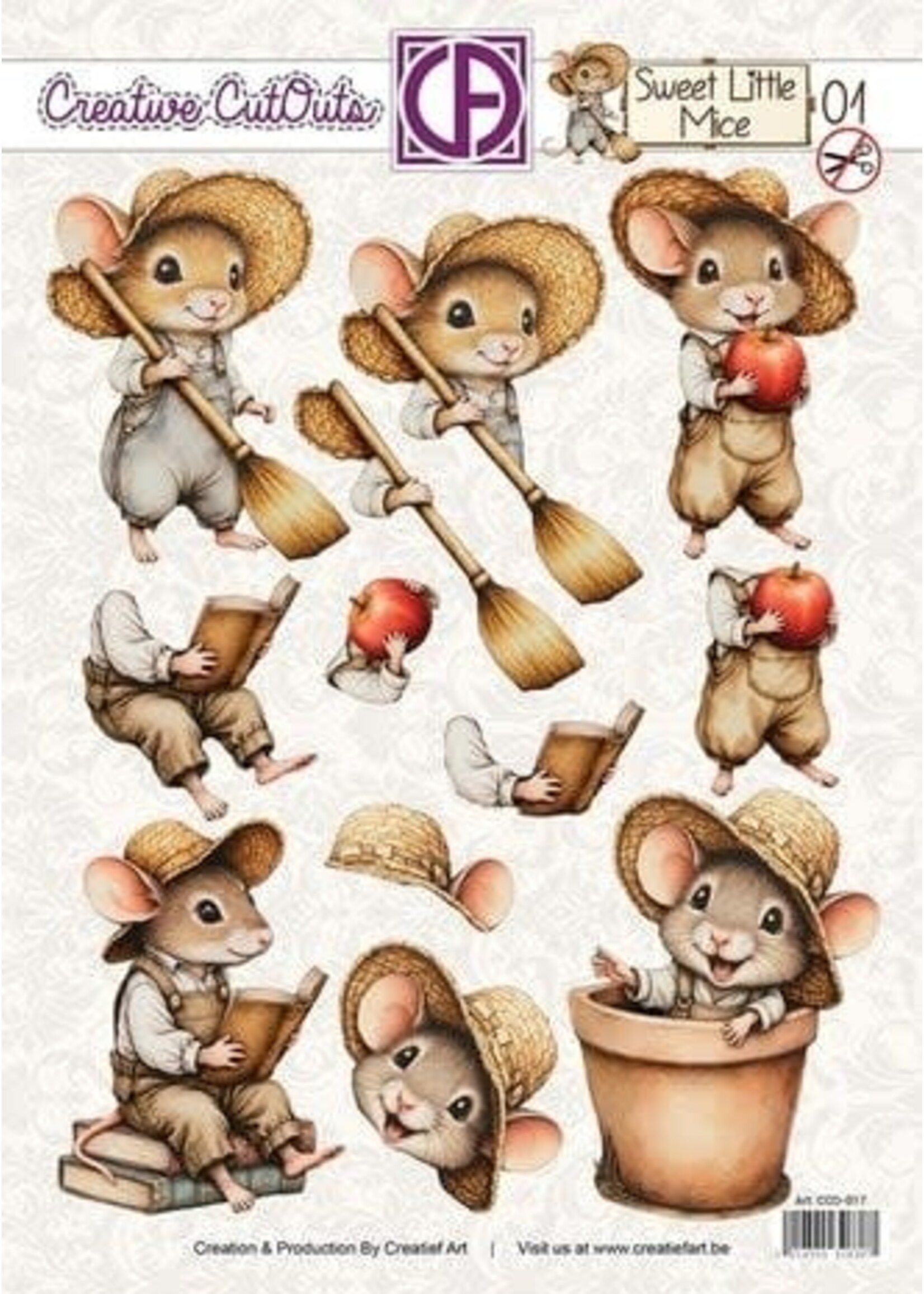 Sweet Little Mice 01 Creative CutOuts (CCO-017)