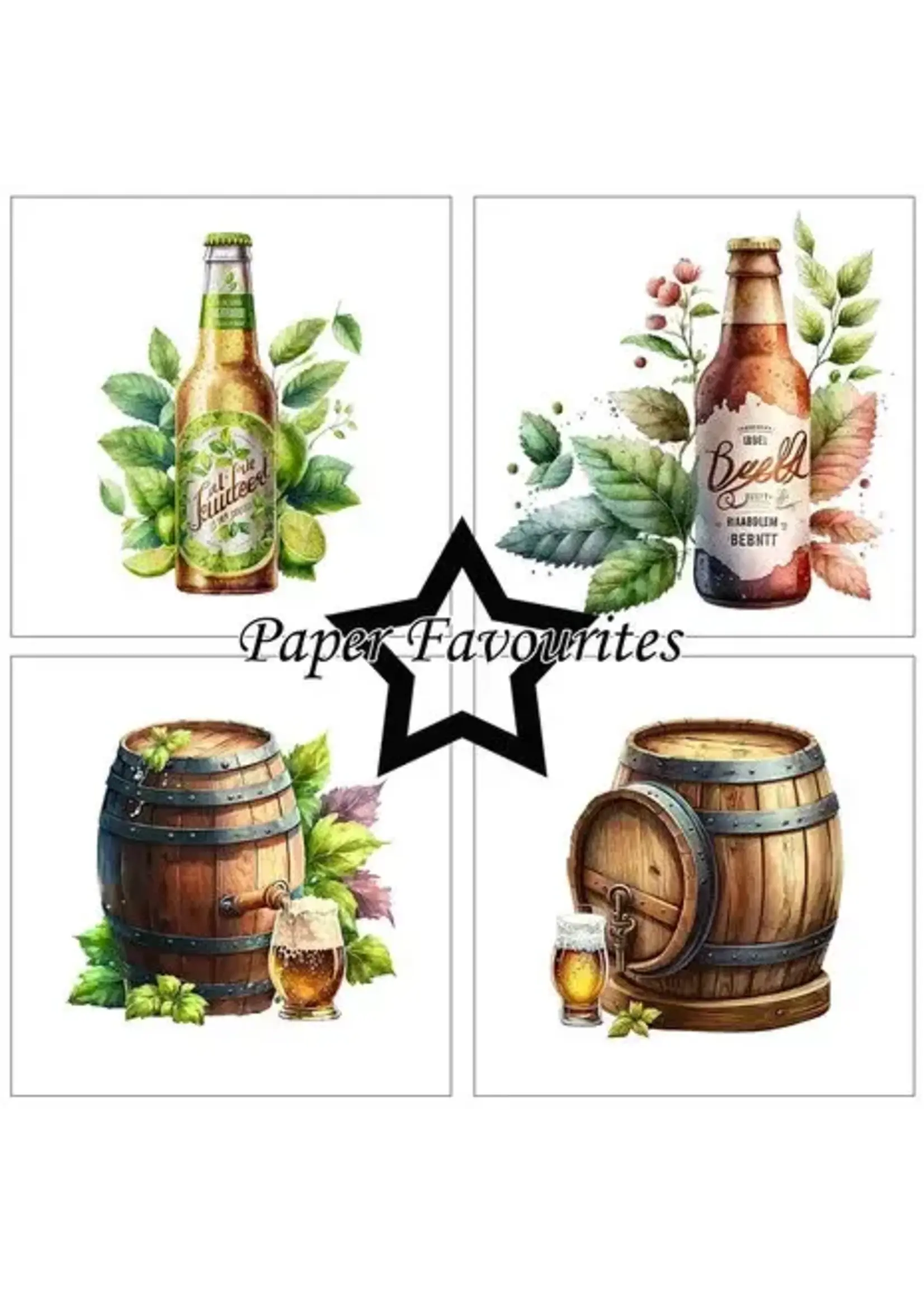 Bottle of Beer 6x6 Inch Paper Pad (PF536)