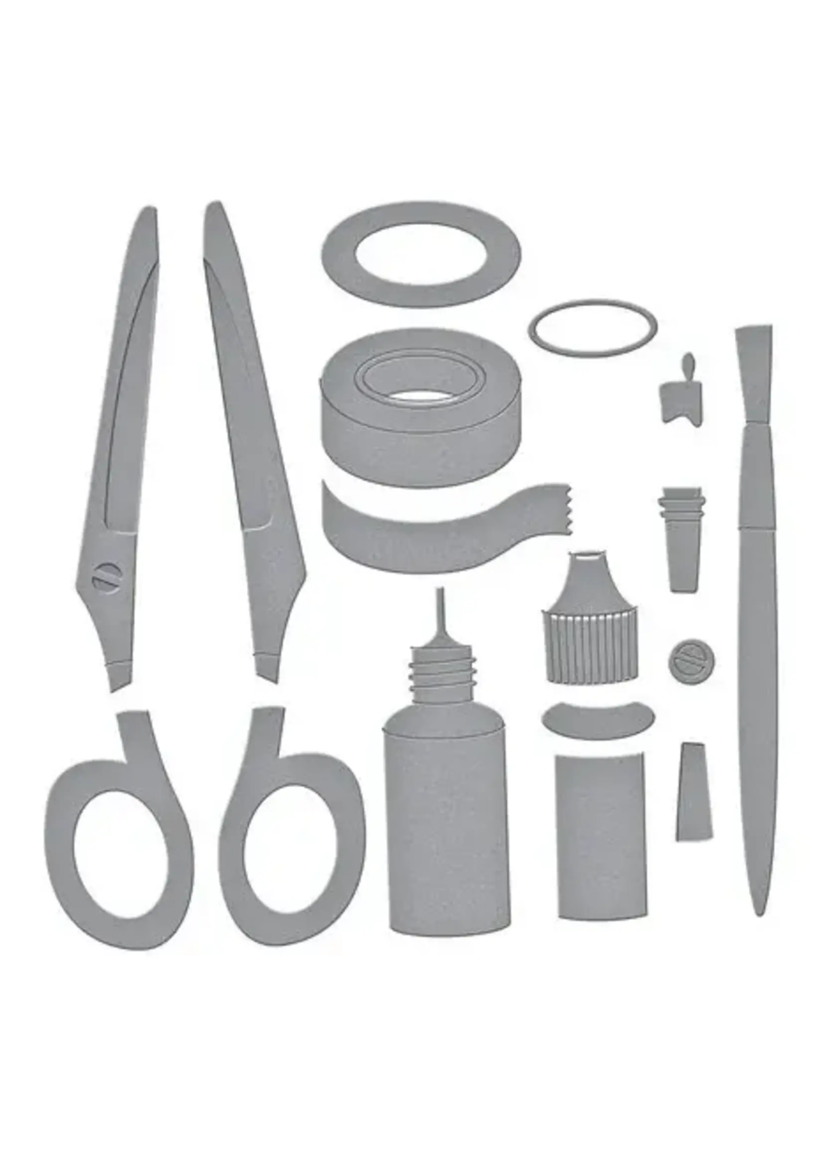 Crafty Babe met eenvoudige verhalen geëtste sterft Crafty Tools (S4-1467)