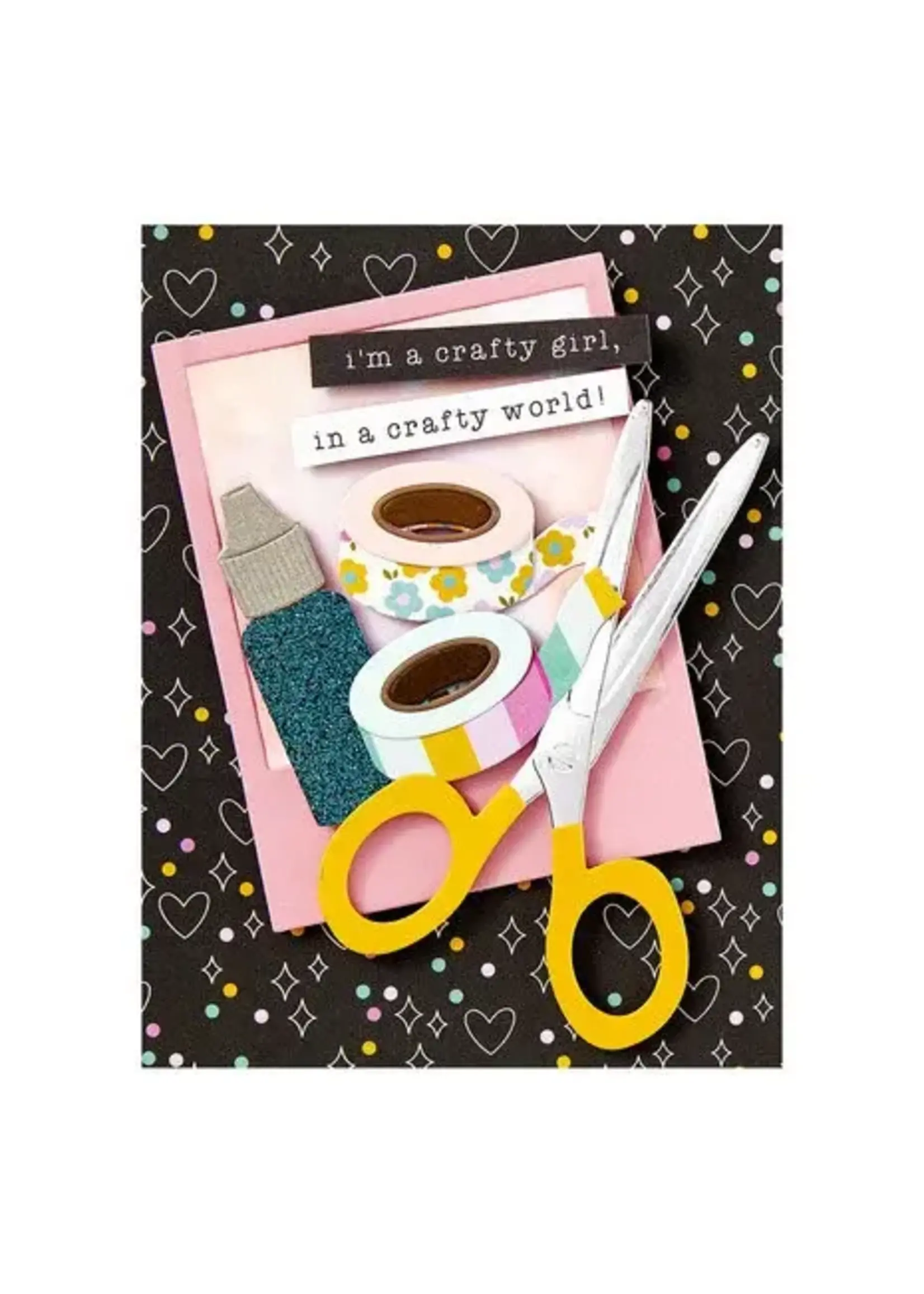 Crafty Babe met eenvoudige verhalen geëtste sterft Crafty Tools (S4-1467)