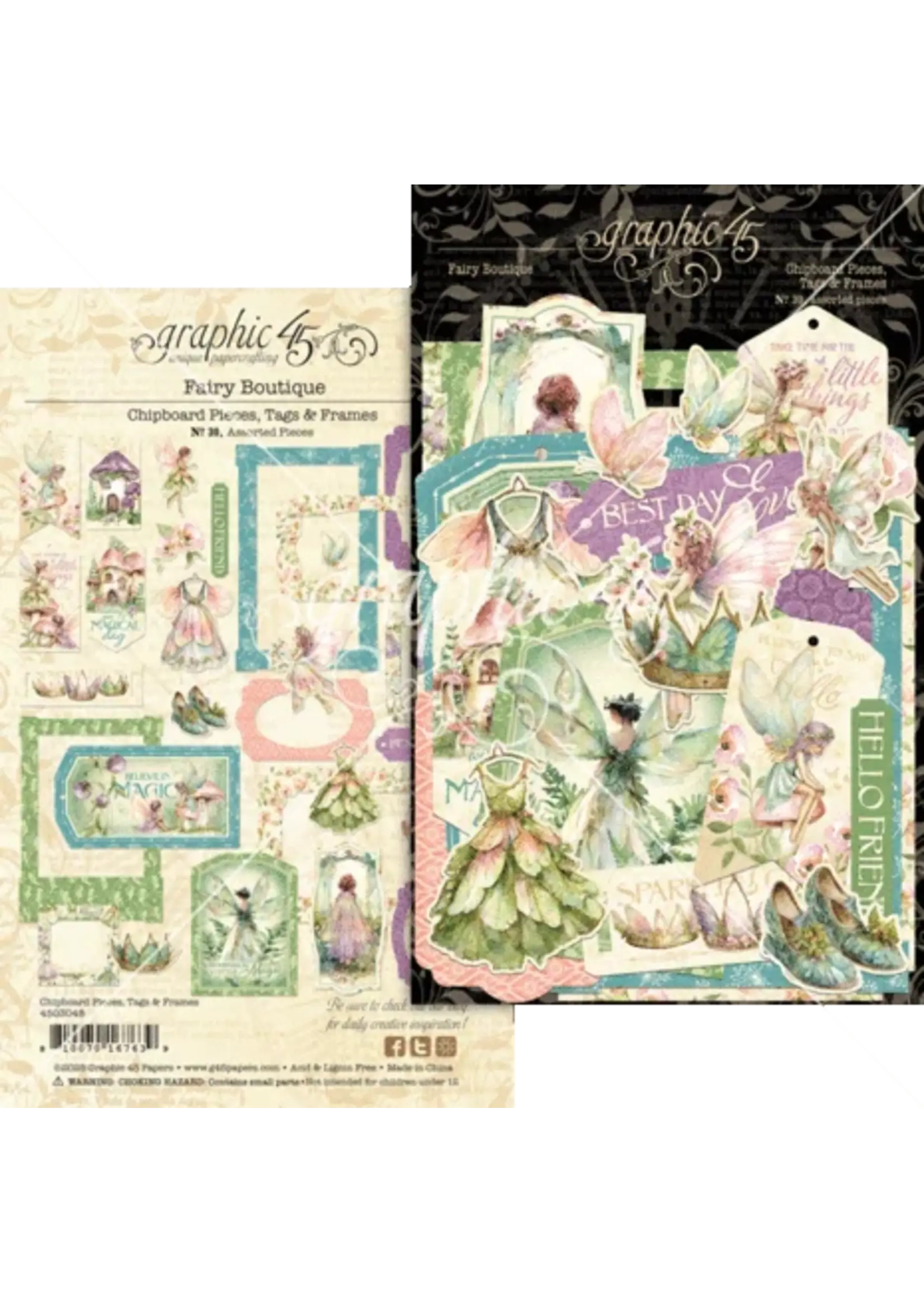 Fairy Boutique Spaanplaat Stukken, Tags & Frames (4503048)
