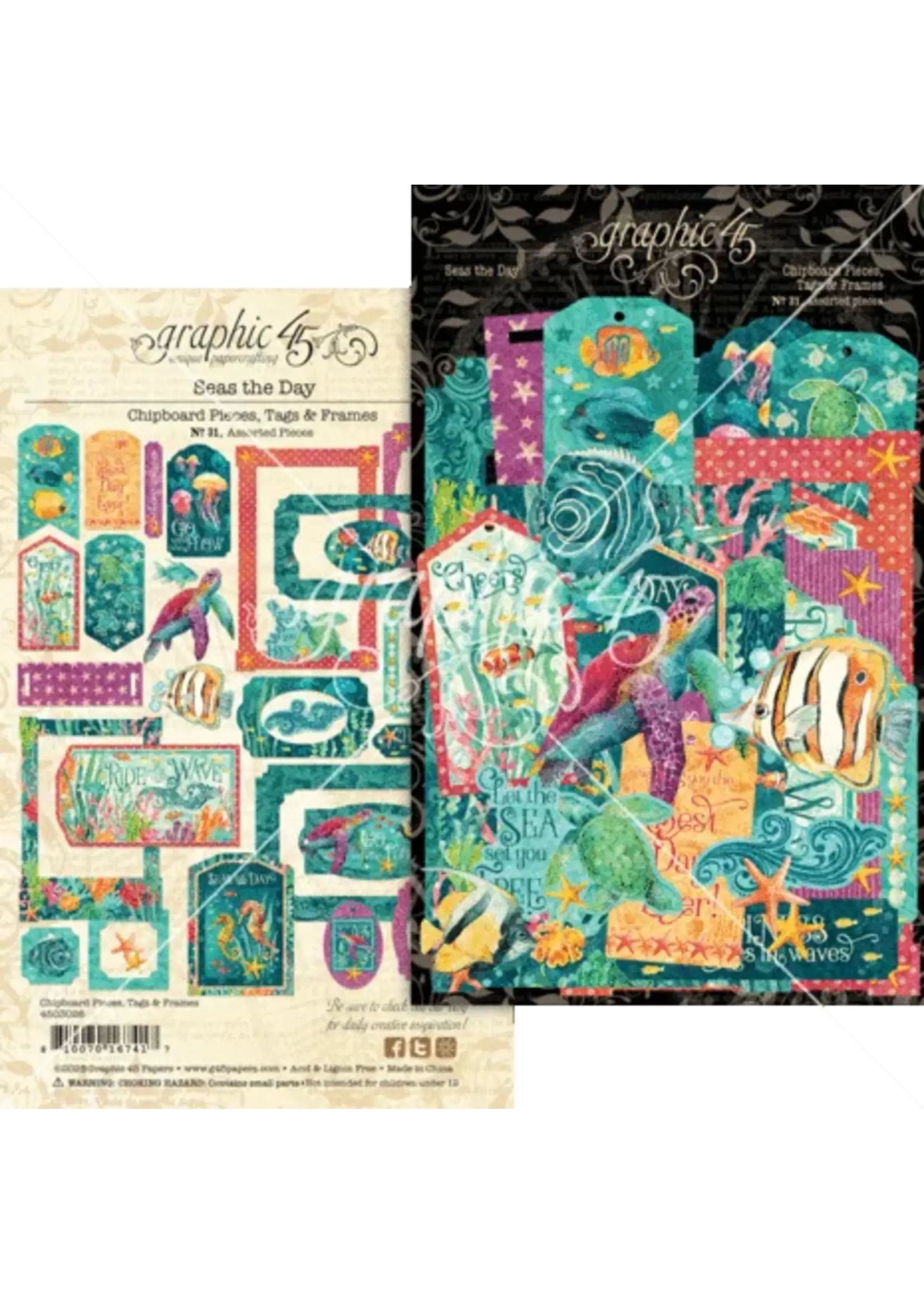 Seas the Day Spaanplaat Stukken, Tags & Frames (4503026