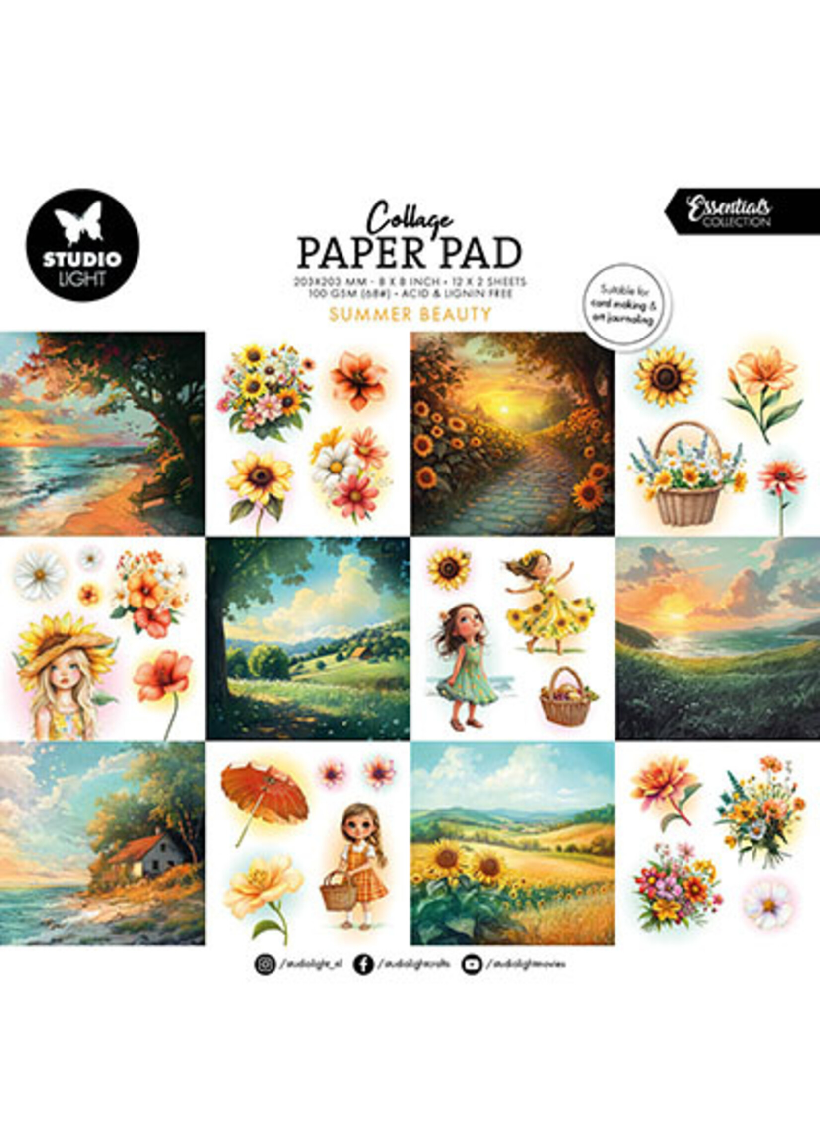 SL-ES-CPP376 - Collage Paper Pad Summer Beauty Essentials nr.376