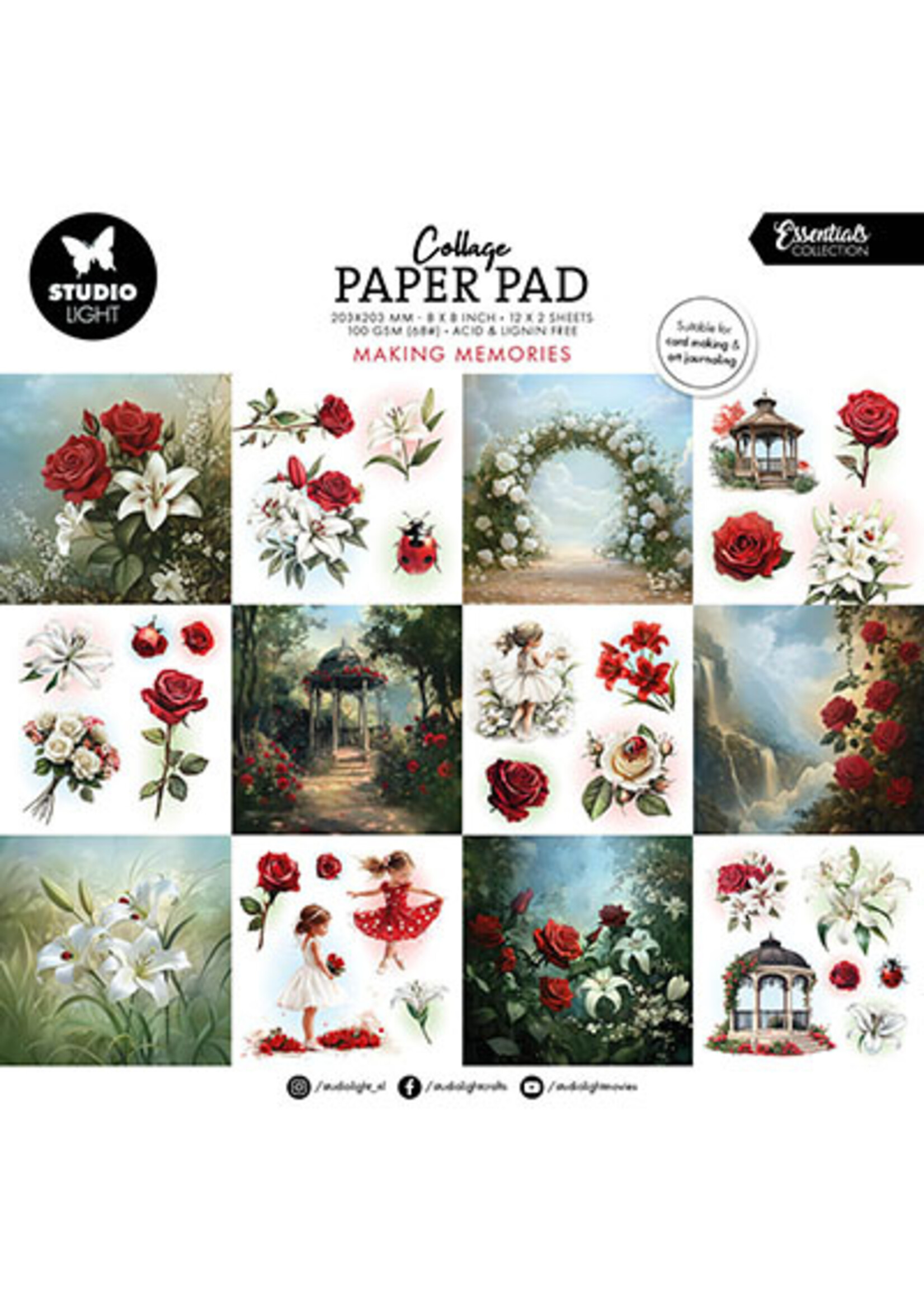SL-ES-CPP378 - Collage Paper Pad Making Memories Essentials nr.378
