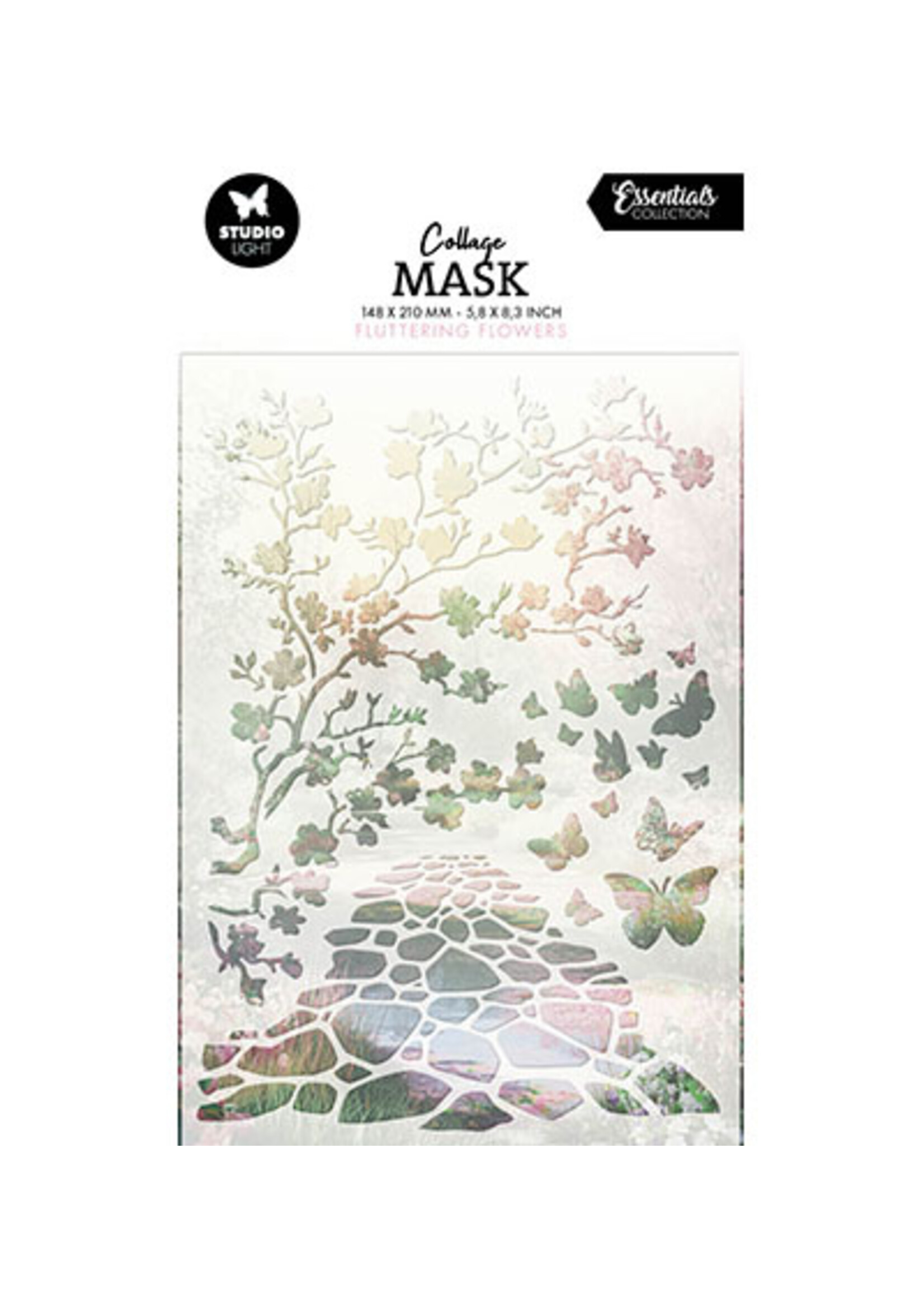 SL-ES-MASK363 - Fluttering Flowers Essentials nr.363