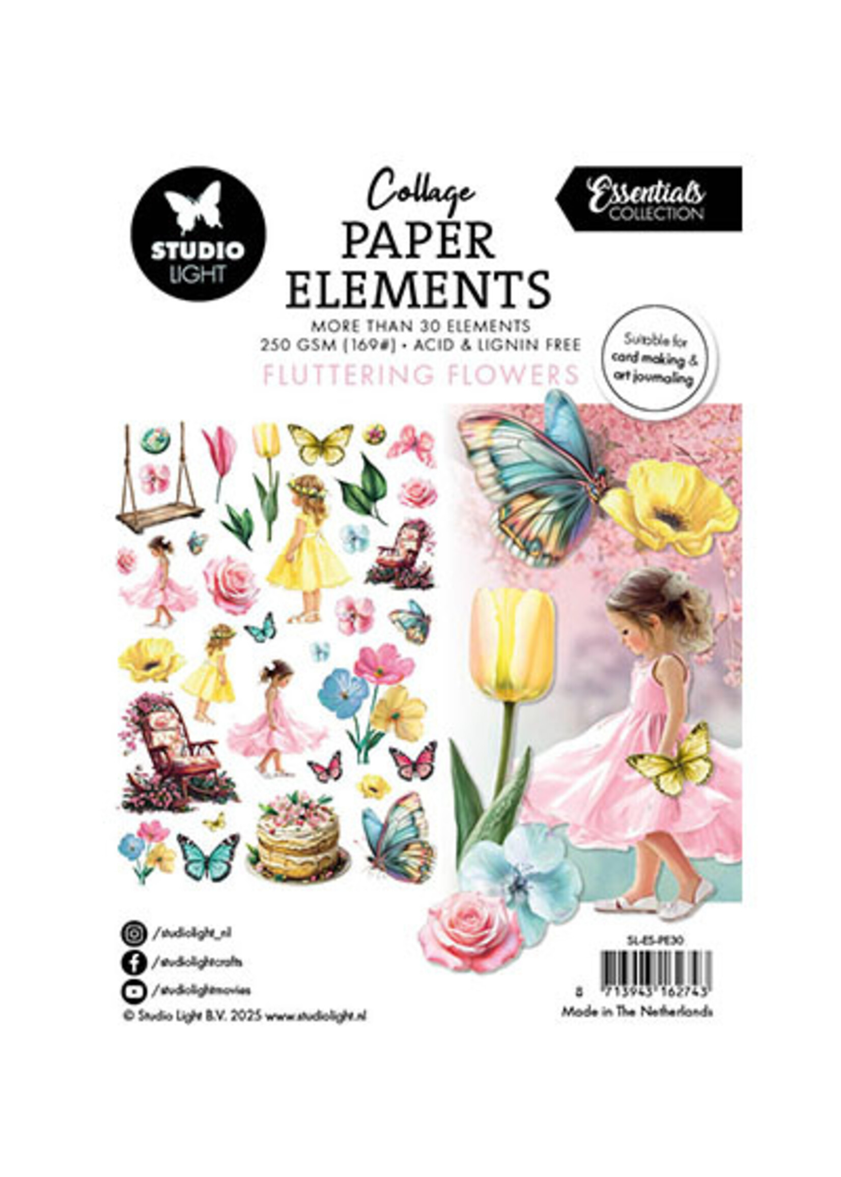 SL-ES-PE30 - Paper Elements Fluttering Flowers Essentials nr.30