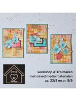 ATC Kaartjes Mixed Media met Hanny 23 augustus