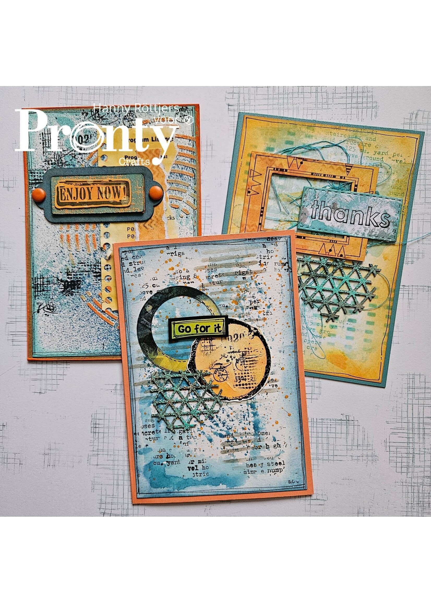 Mixed Media kaarten workshop met Hanny Rottjers 11 oktober