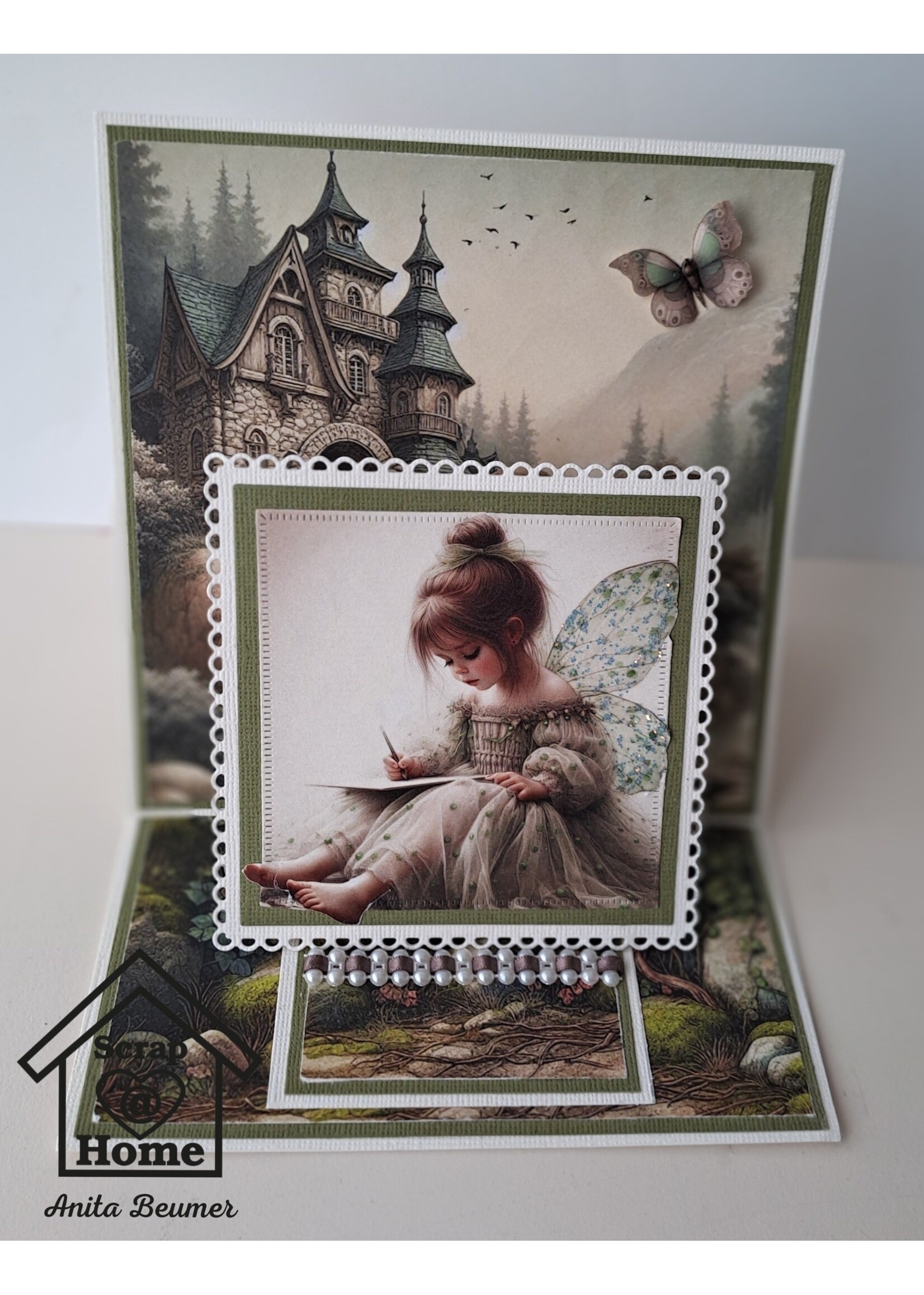 easelkaart met mini easelkaart Miranda