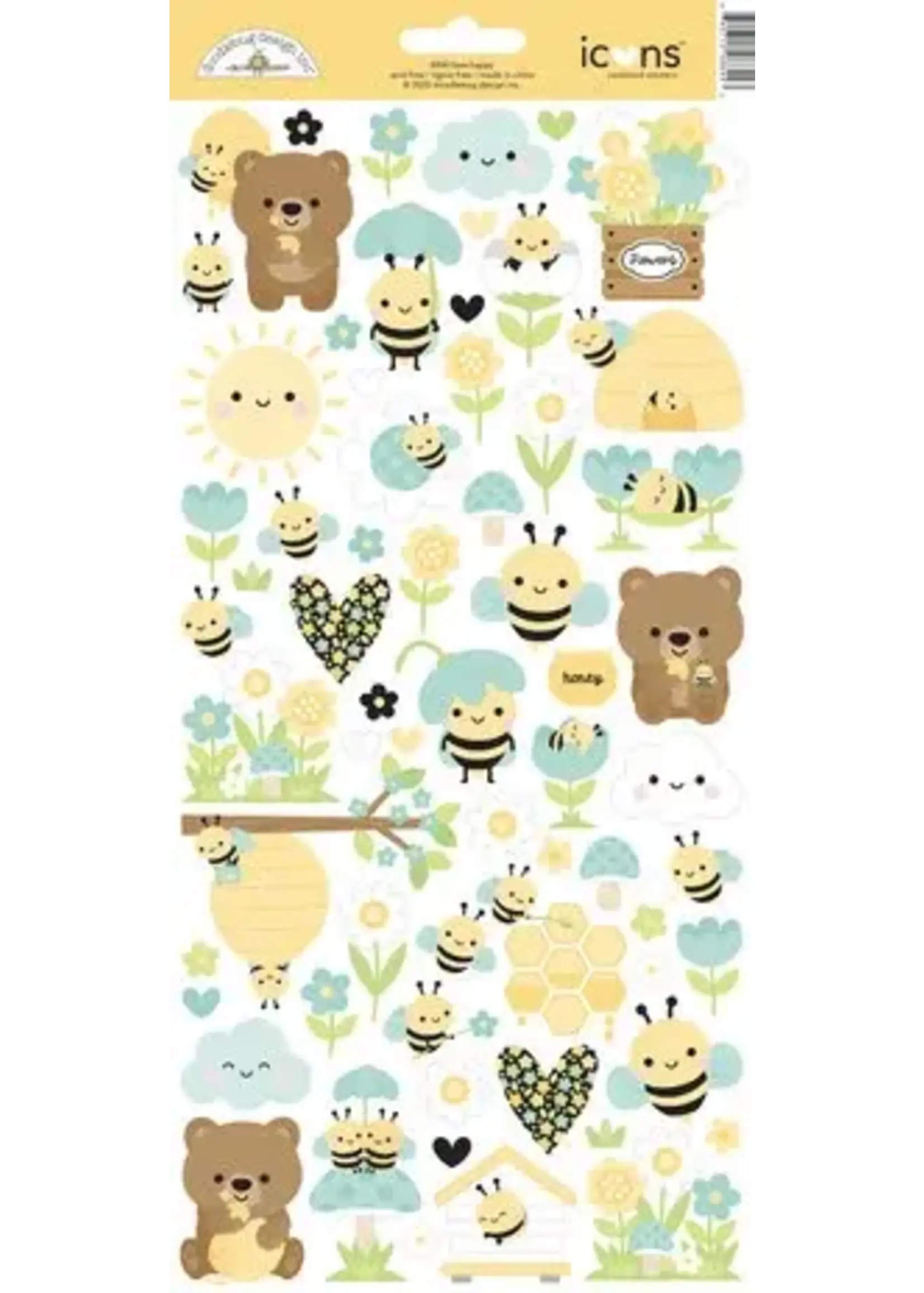 Bee Happy Icons Stickers (8844)