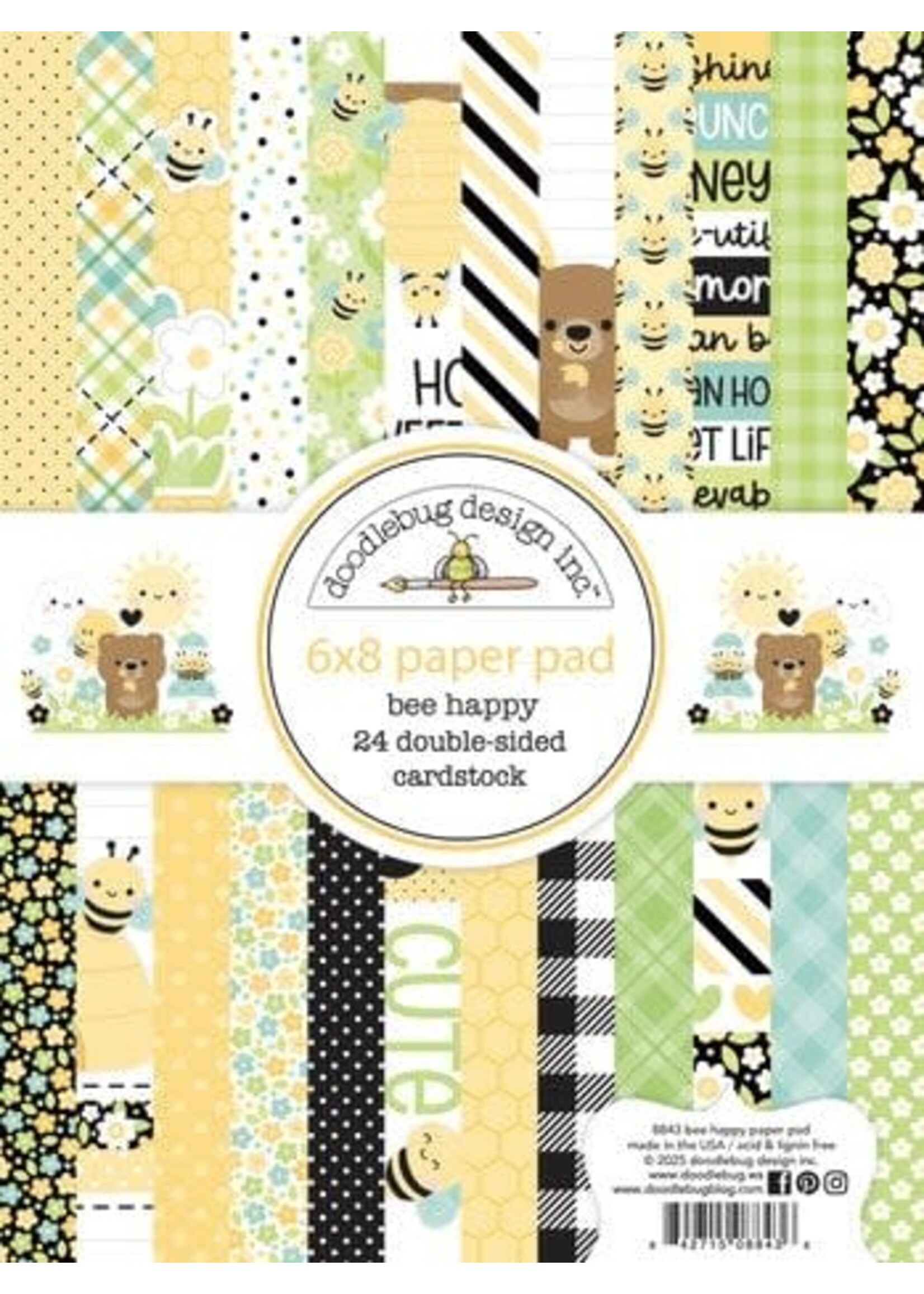 Bee Happy 6x8 Inch Paper Pad (8843)