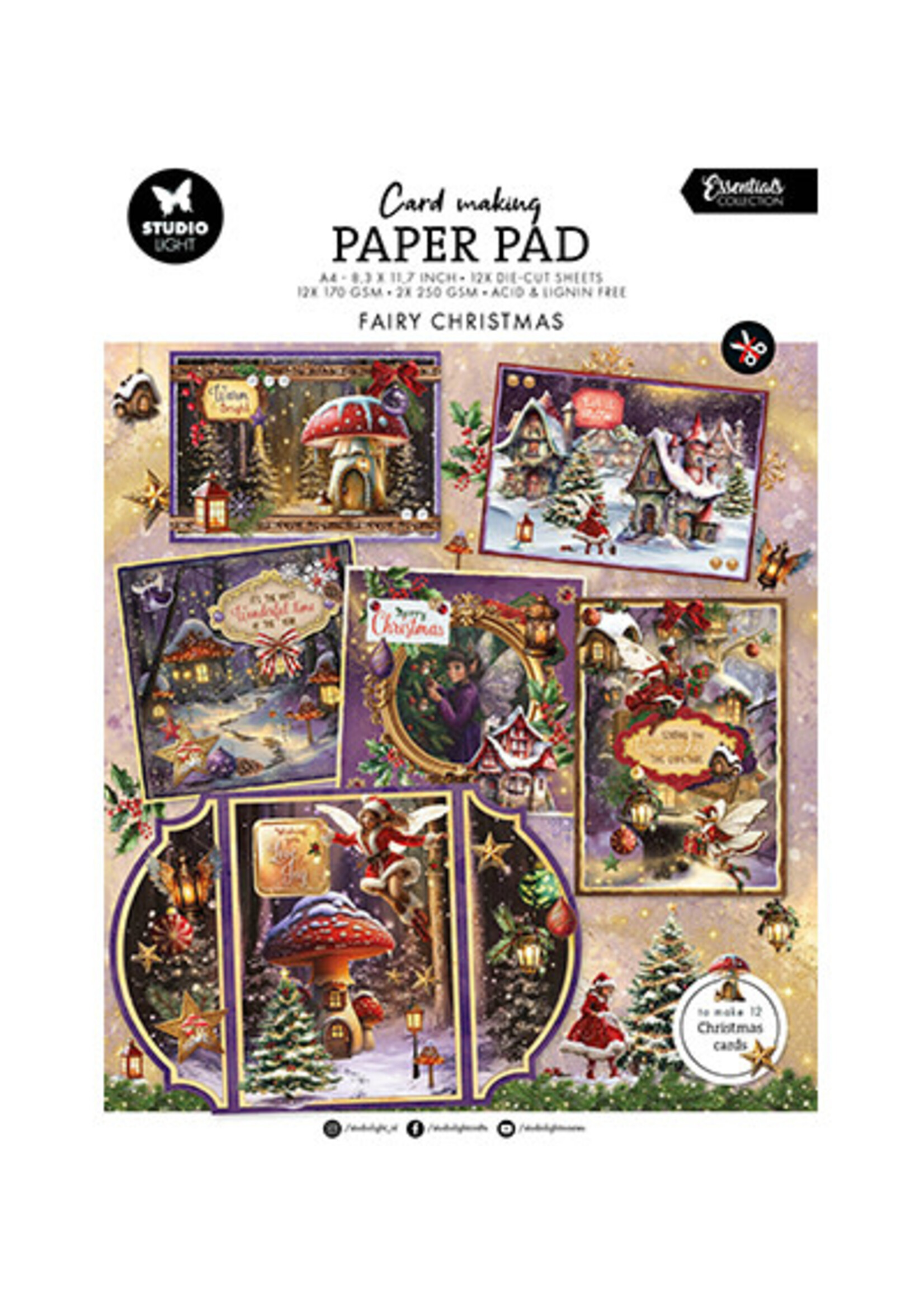 SL-ES-CMP19 - Card Making Pad Fairy Christmas Essentials nr.19