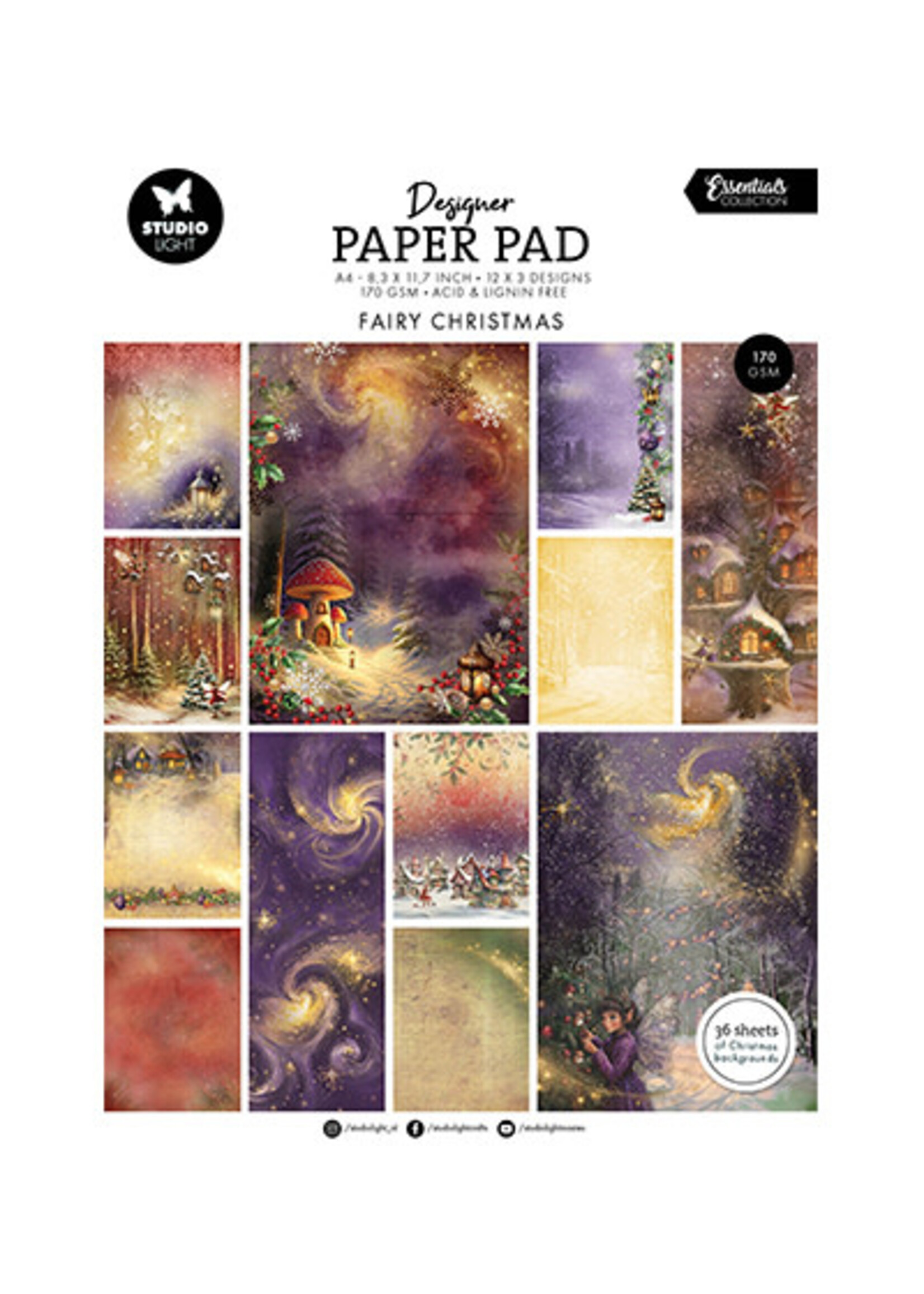 SL-ES-DPP337 - Designer Paper Pad Fairy Christmas Essentials nr.337