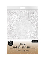 SL-ES-ACS18 - Acetate Sheets Snow, Fairies Christmas Essentials nr.18