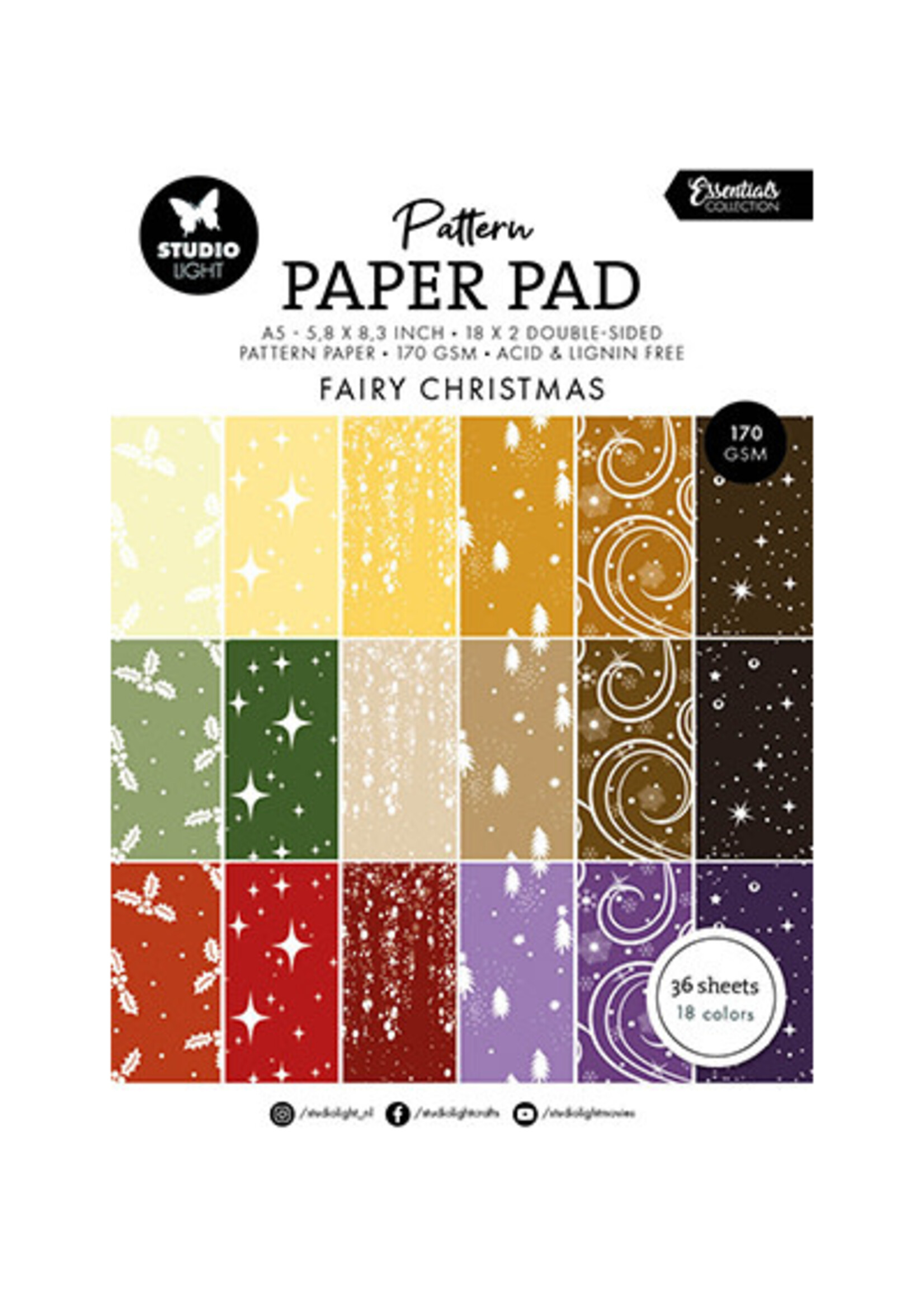 SL-ES-PPP342 - Pattern Paper Pad Fairy Christmas Essentials nr.342