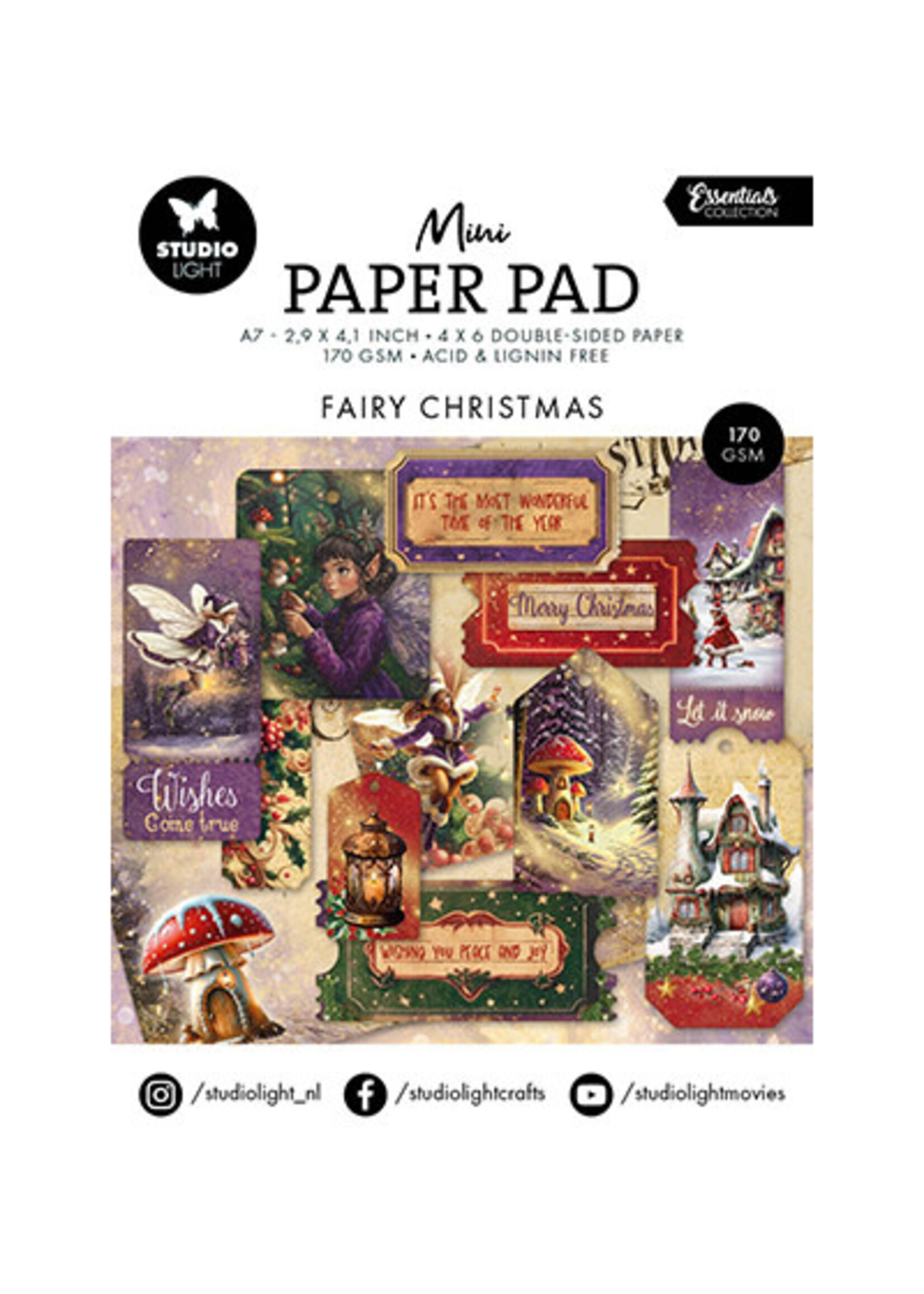 SL-ES-DPP324 - Mini Paper Pad Fairy Christmas Essentials nr.324