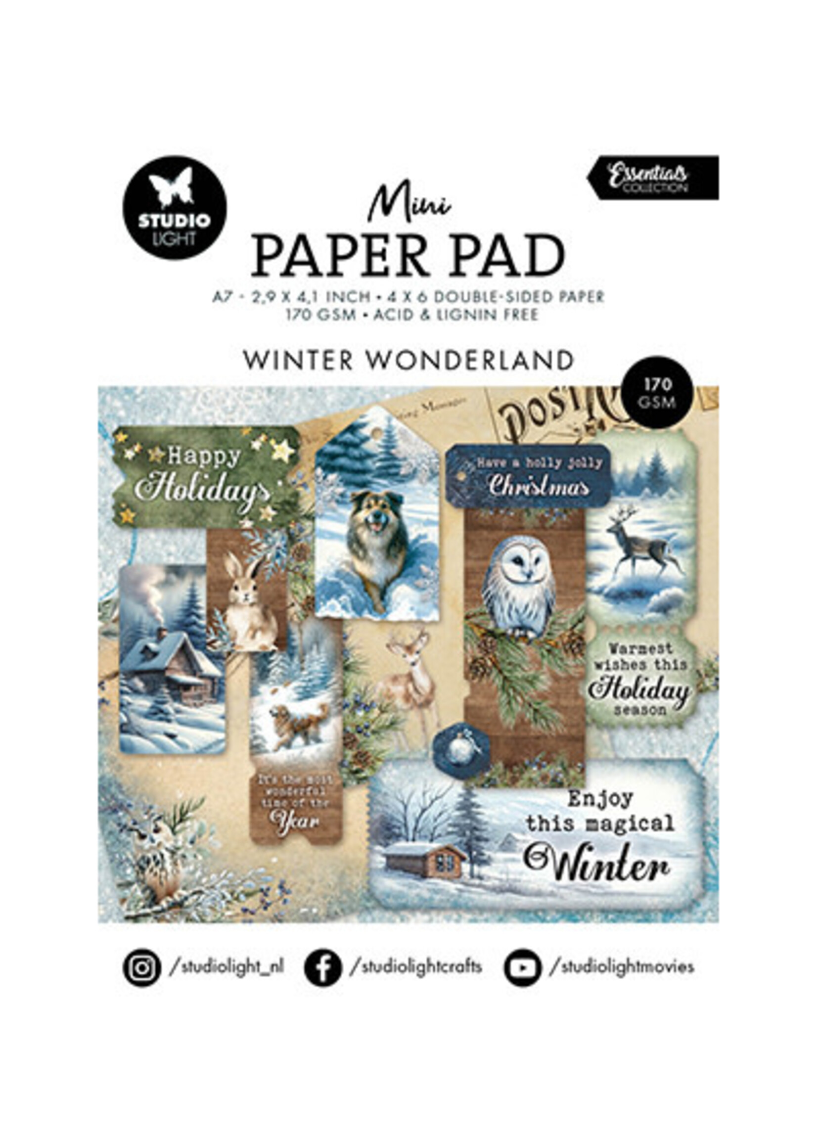 SL-ES-DPP325 - Mini Paper Pad Winter wonderland Essentials nr.325