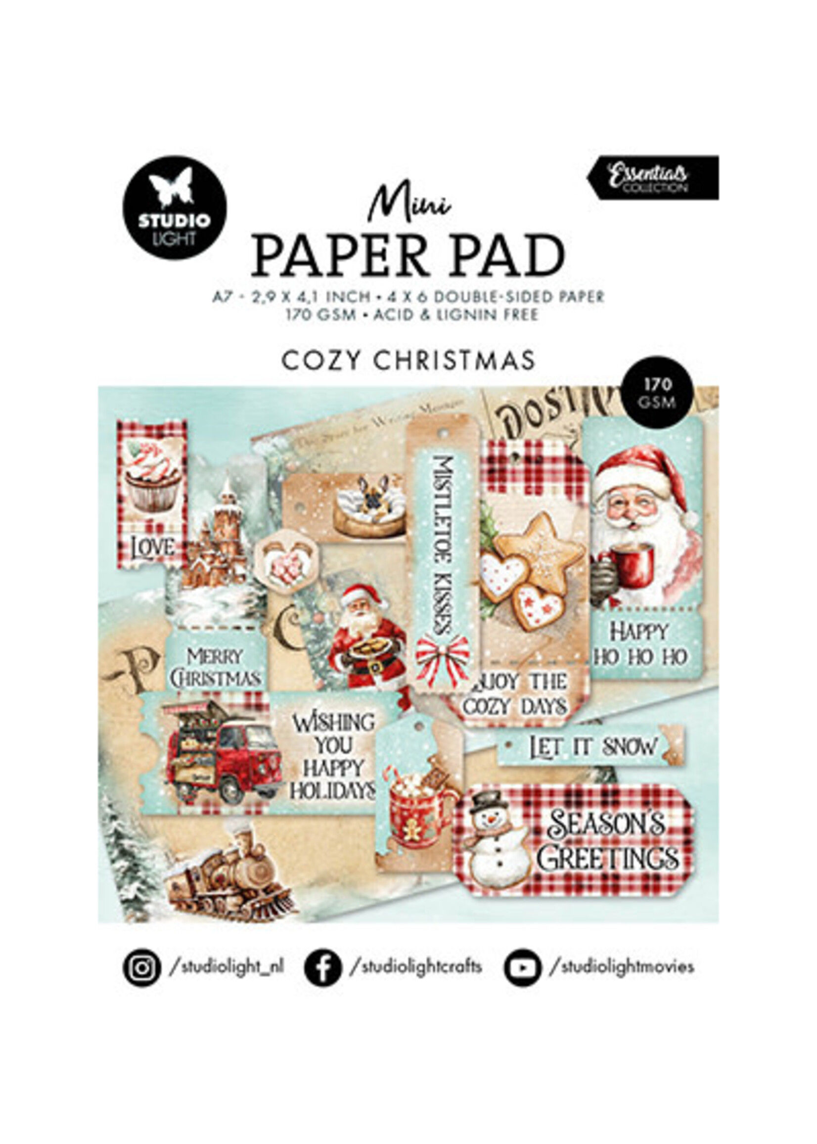 SL-ES-DPP326 - Mini Paper Pad Cozy Christmas Essentials nr.326