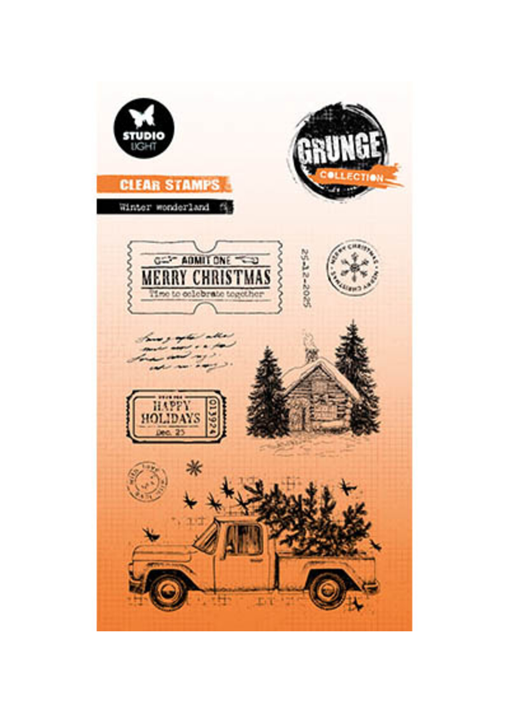 SL-GR-STAMP844 - Winter wonderland Grunge Collection nr.844