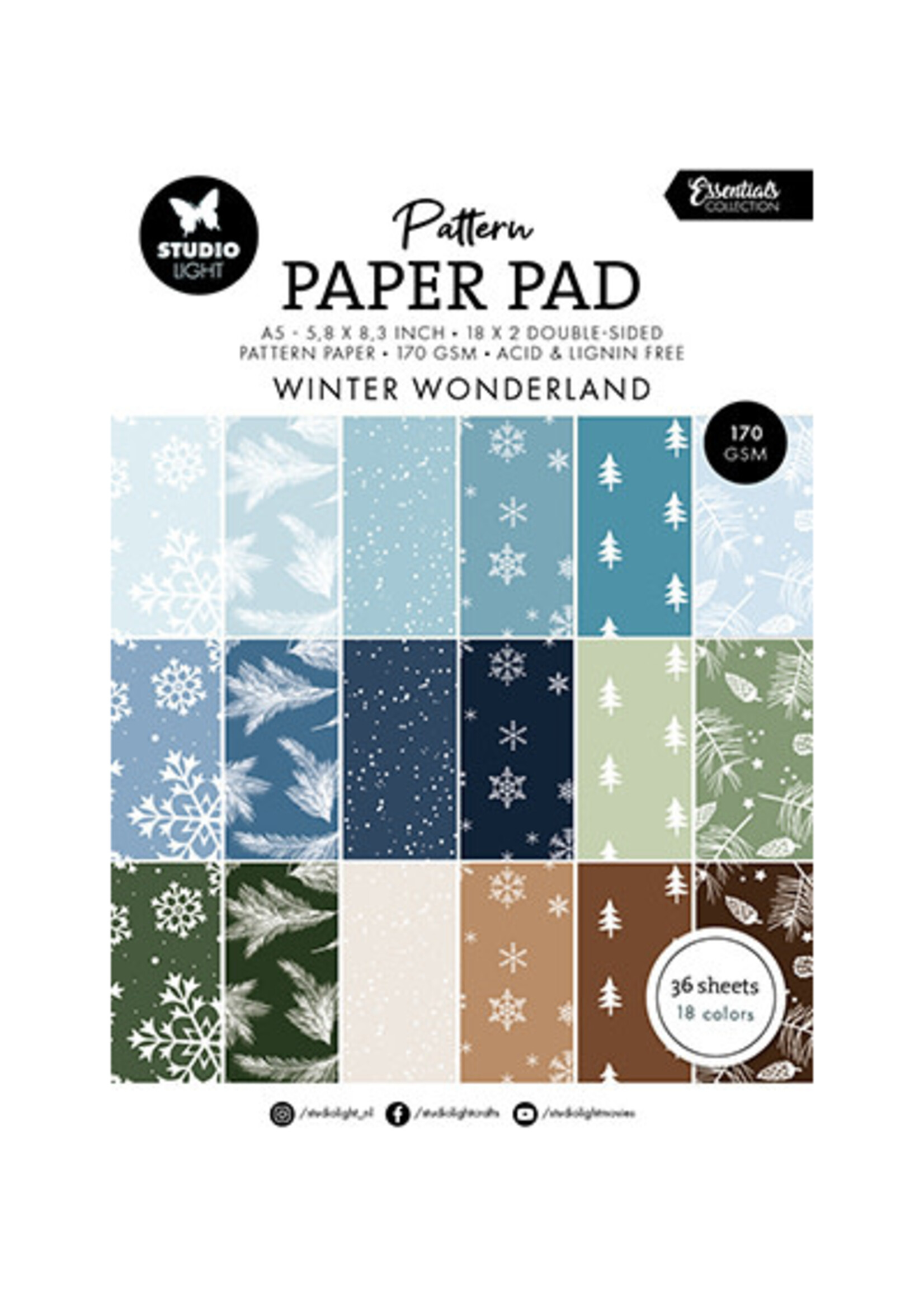 SL-ES-PPP343 - Pattern Paper Pad Winter wonderland Essentials nr.343