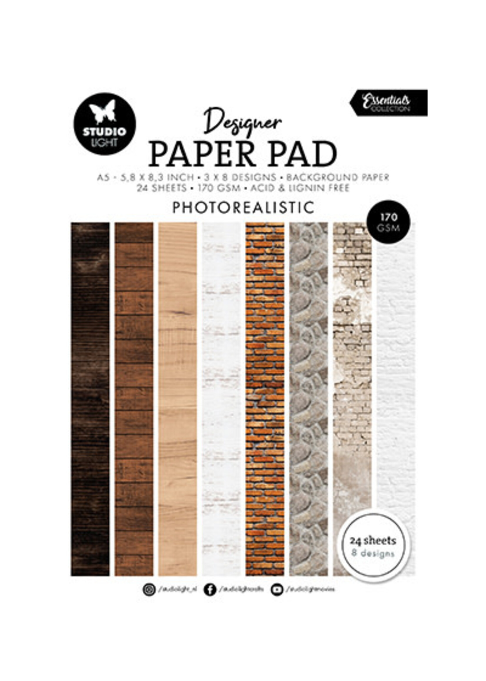 SL-ES-DPP331 - Designer Paper Pad Photorealistic Essentials nr.331
