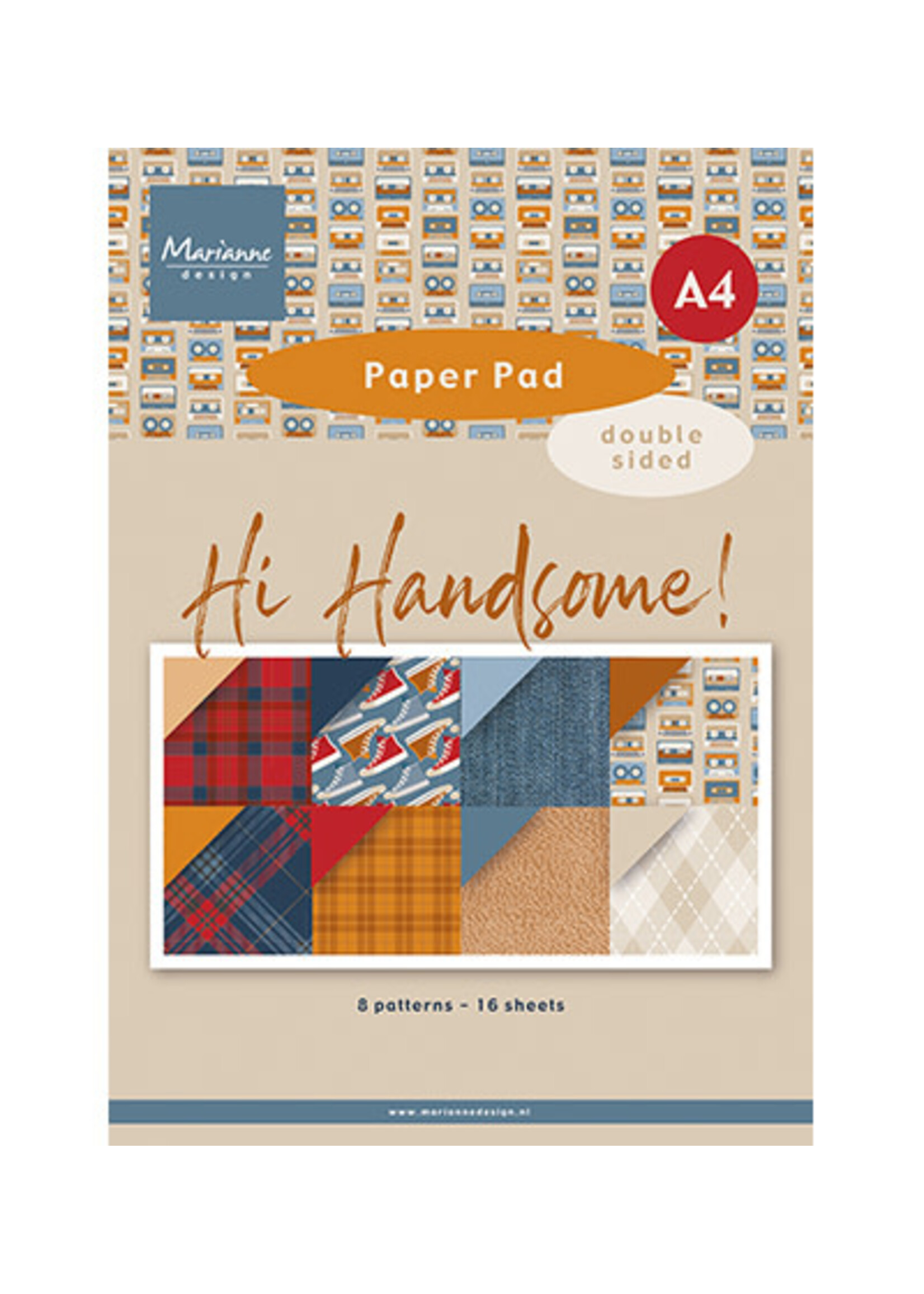 PK9208 - Hi Handsome! - A4 paper pad