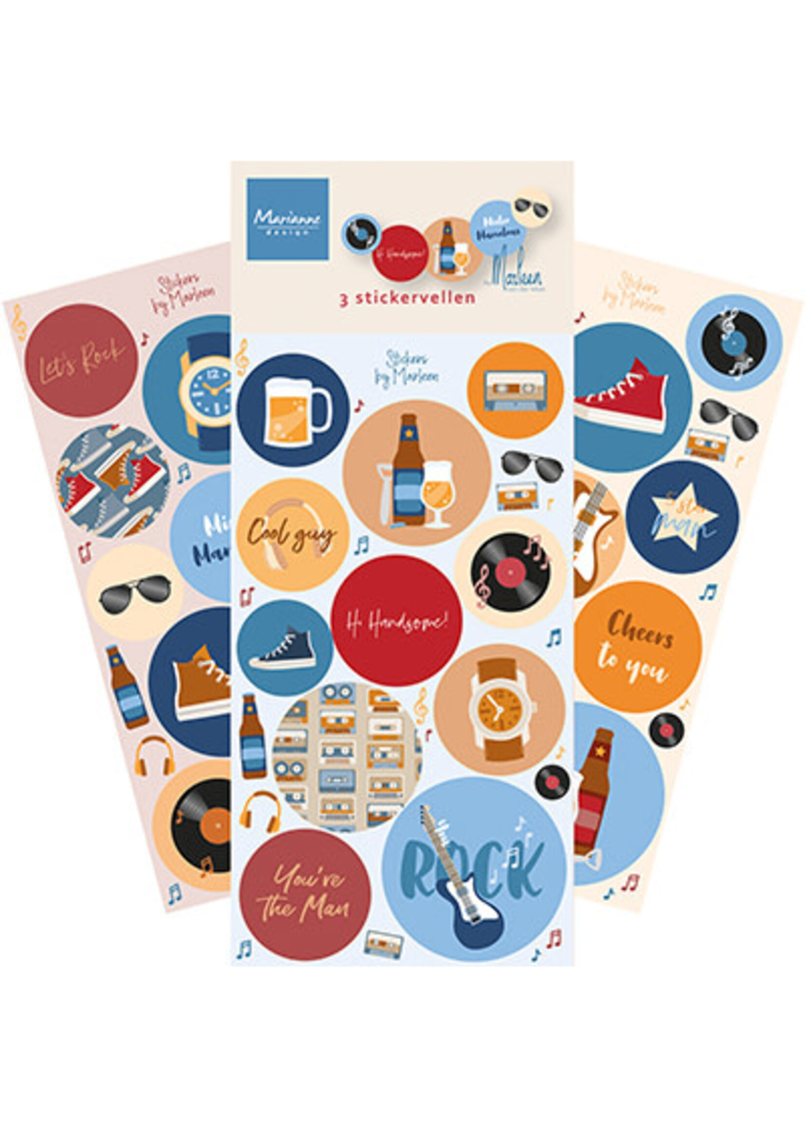 CA3205 - Stickers, Hi Handsome! by Marleen