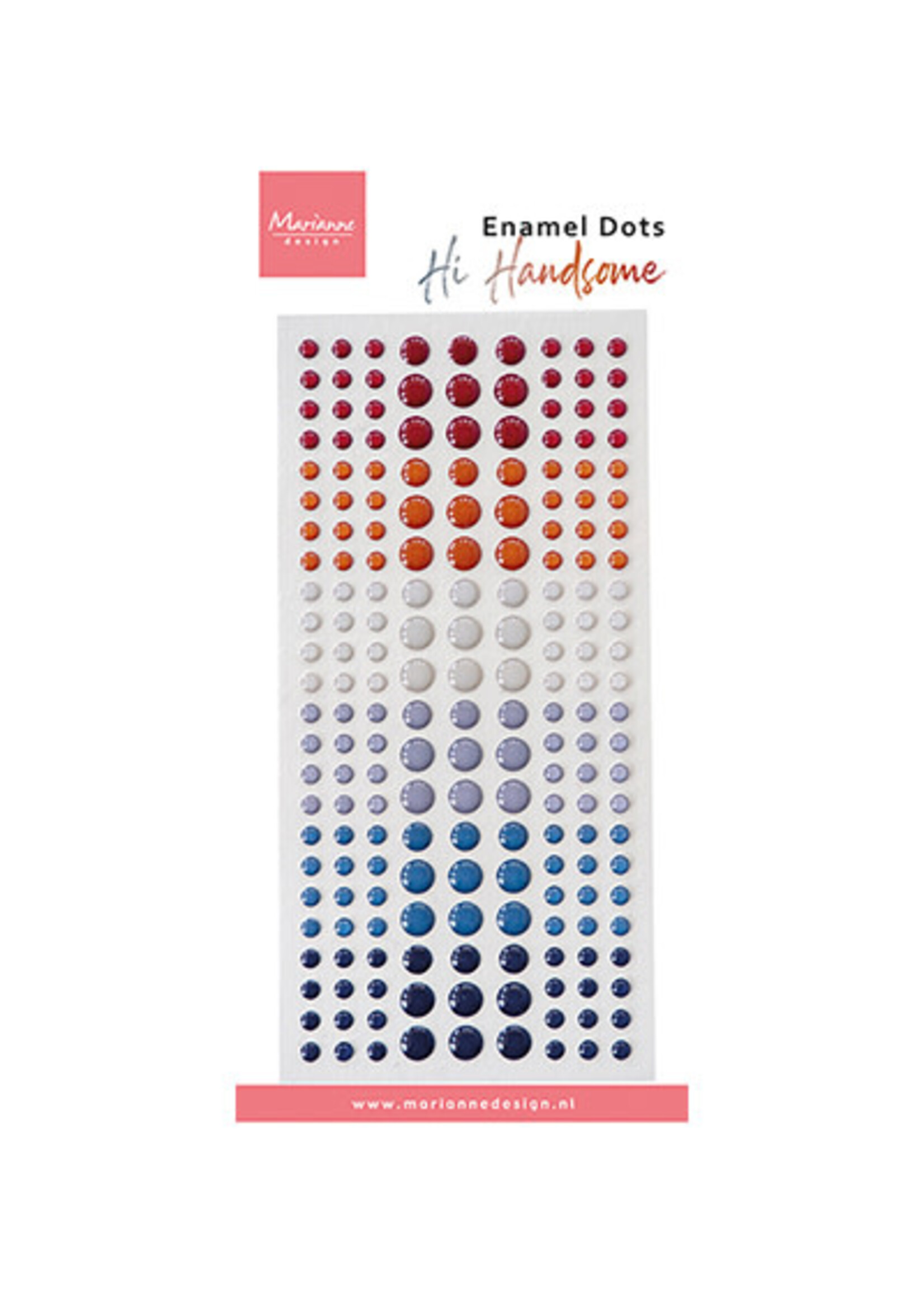 PL4538 - Enamel dots, Hi Handsome!