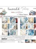 EMERALD TALES - een set papier 20,3x20,3cm - MIX