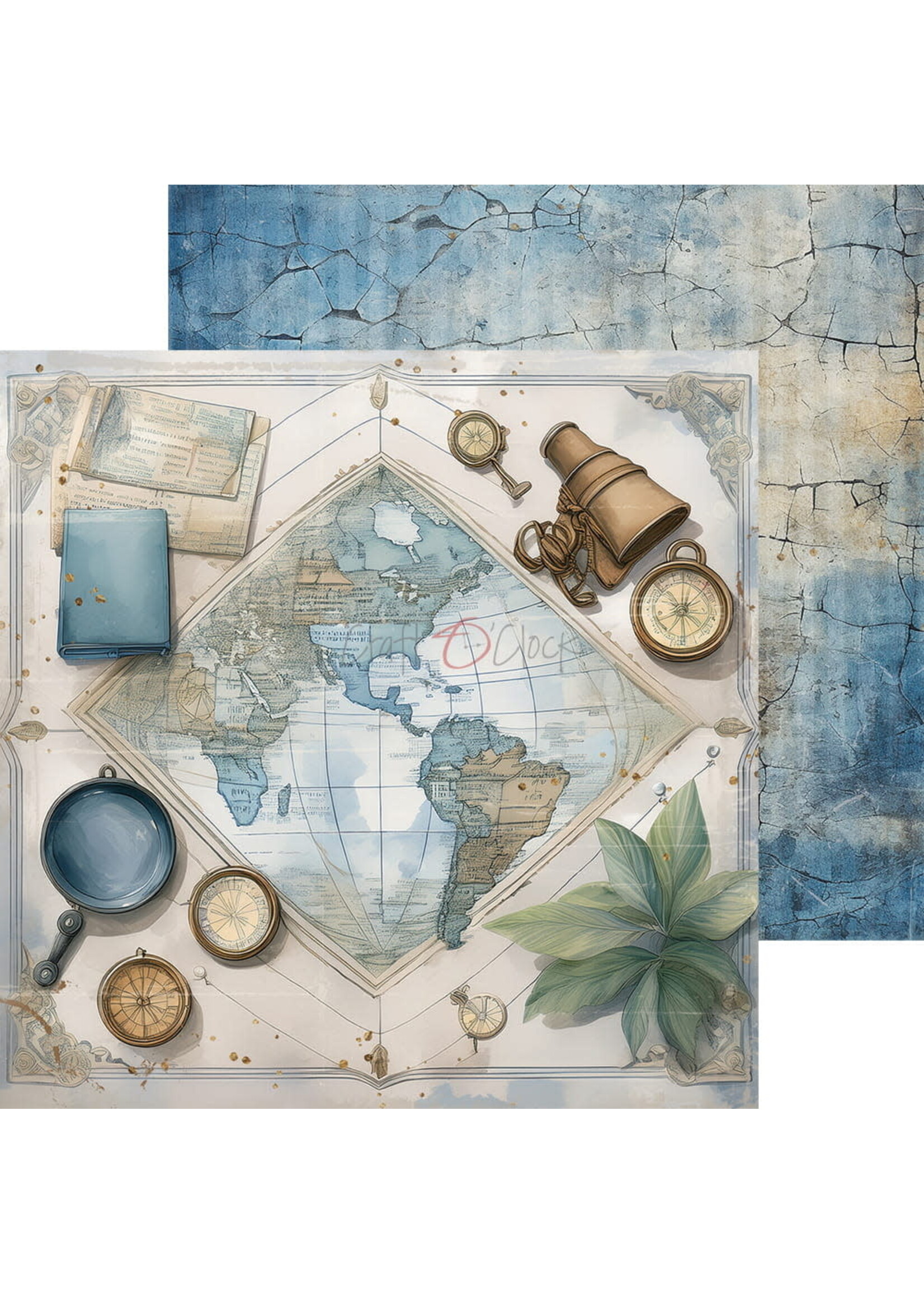 SUMMER ADVENTURES - een set papier 15,25x15,25cm