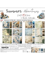 SUMMER ADVENTURES - een set papier 20,3x20,3cm - MIX