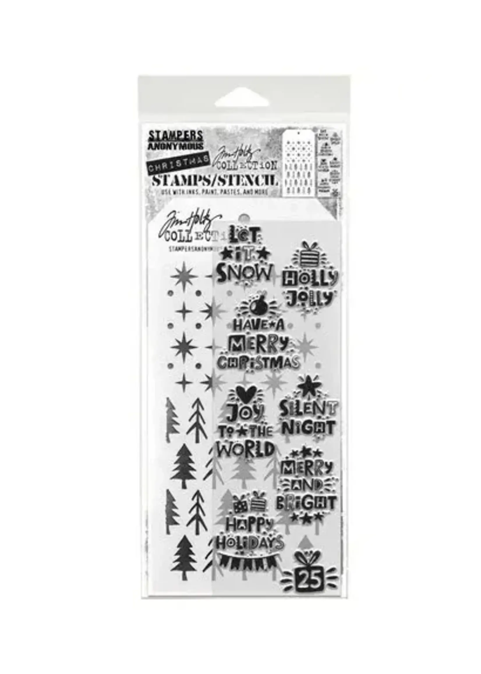 Holiday Whatnots Tim Holtz Stamps/Stencil (THMM188)