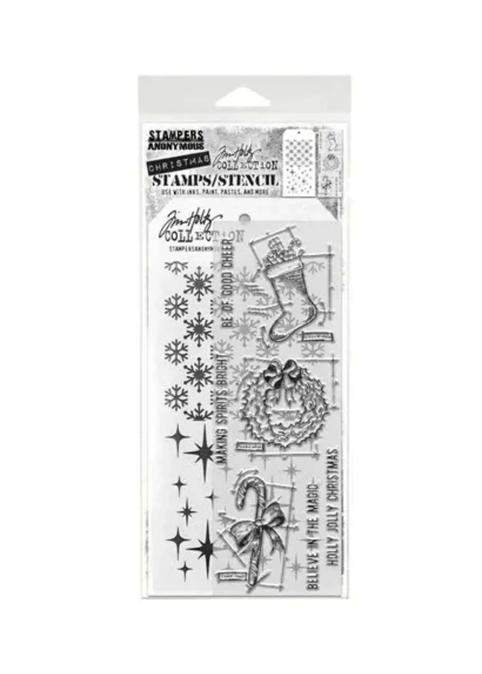 Blueprint Christmas #1 Tim Holtz Stamps/Stencil (THMM191)