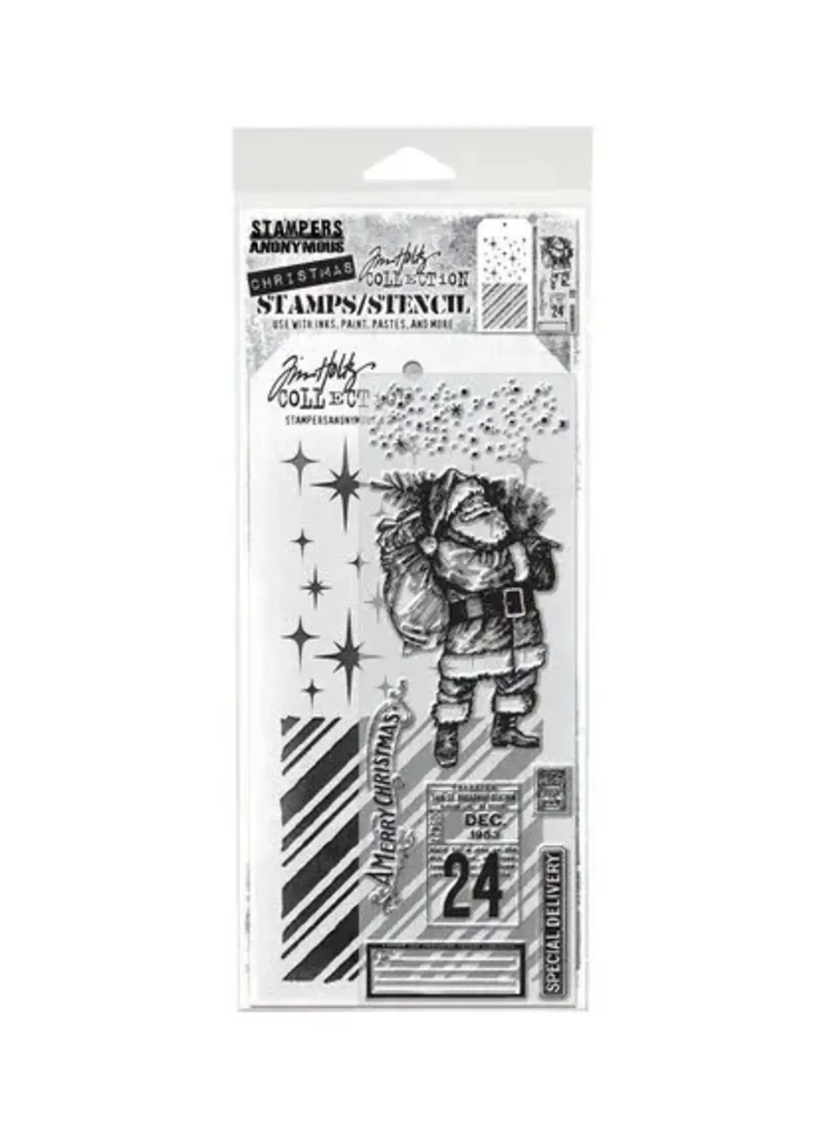 Mixed Media #31 Tim Holtz Stamps/Stencil (THMM131)