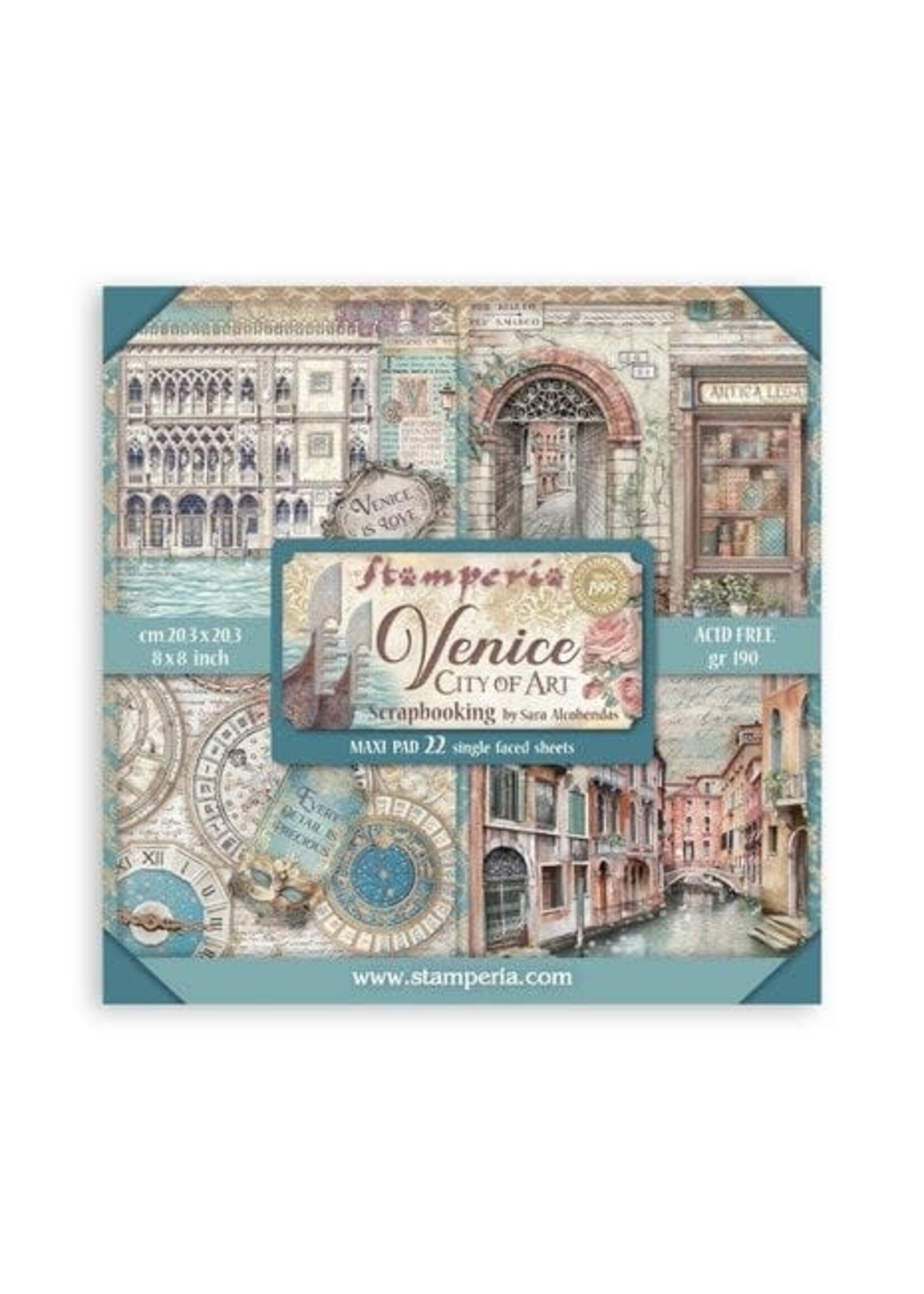 Venice City of Art 8x8 Inch Paper Pack Maxi (Single Face) (SBBSXB14)