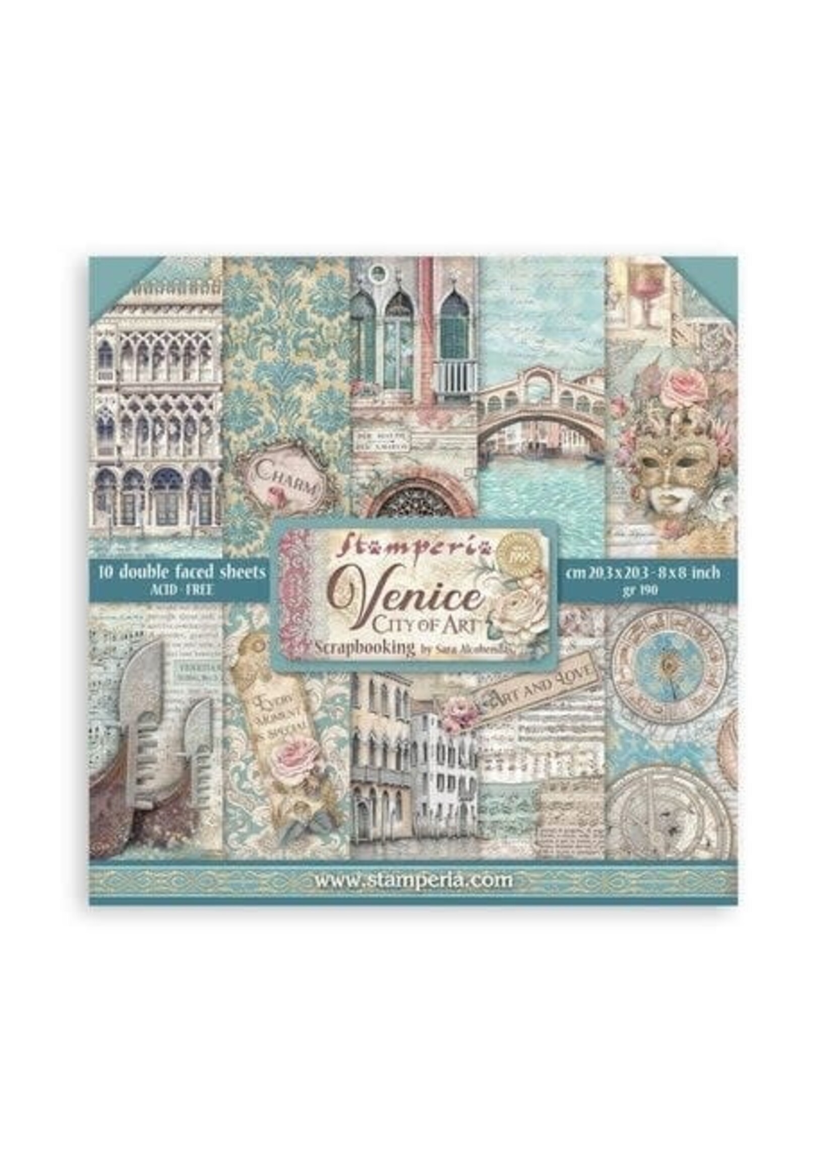 Venice City of Art 8x8 Inch Paper Pack (SBBS128)