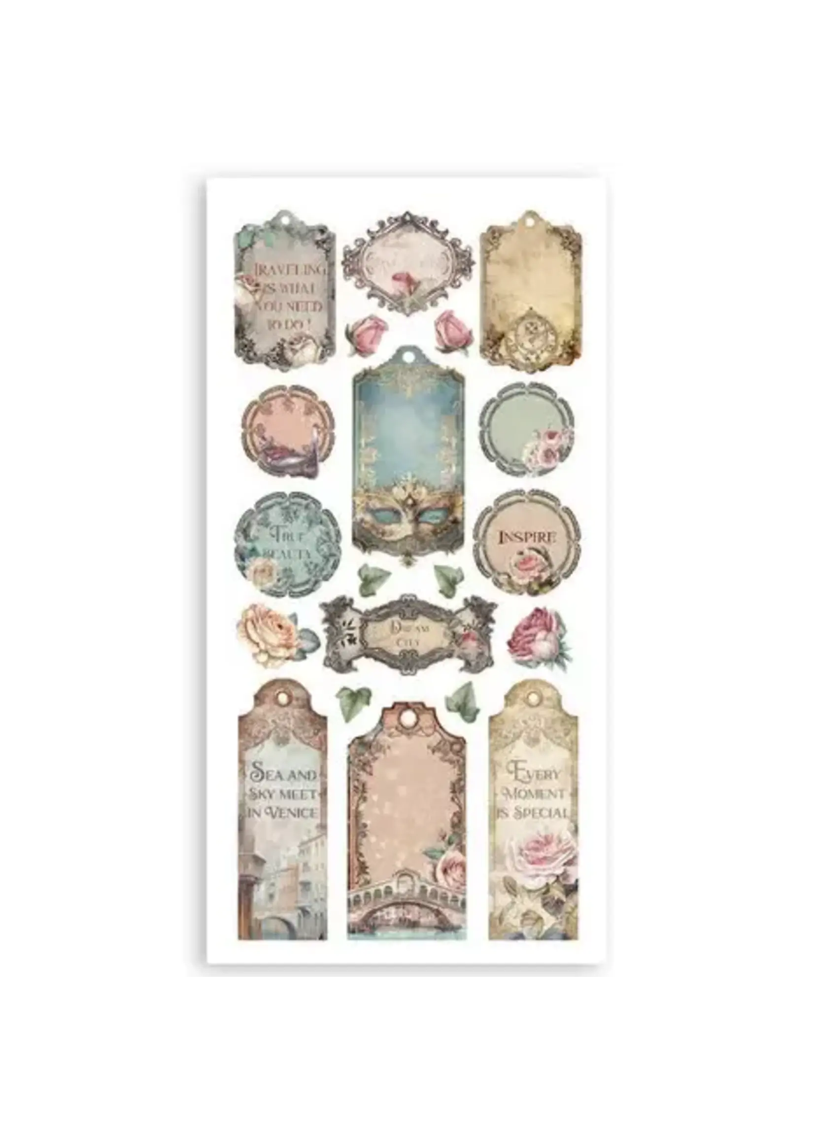 Venice City of Art 6x12 Inch Paper Cut-outs (4pcs) (SBBCT14)
