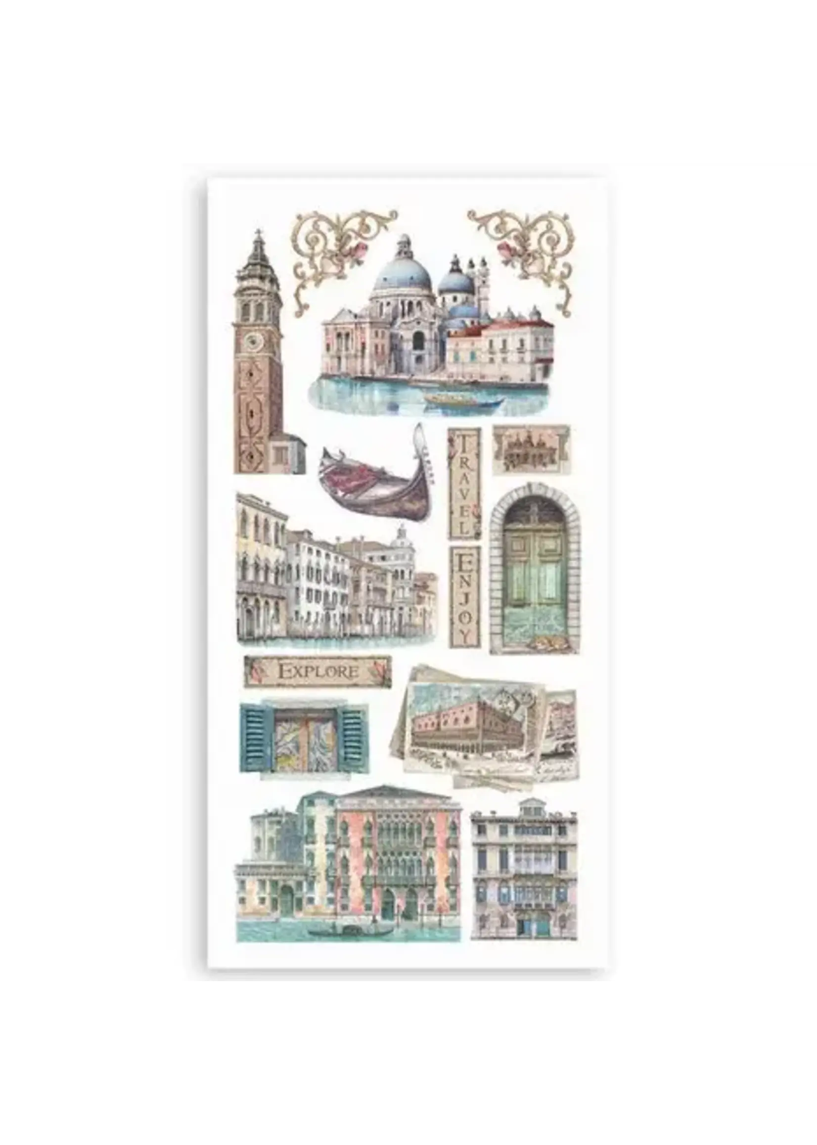 Venice City of Art 6x12 Inch Paper Cut-outs (4pcs) (SBBCT14)