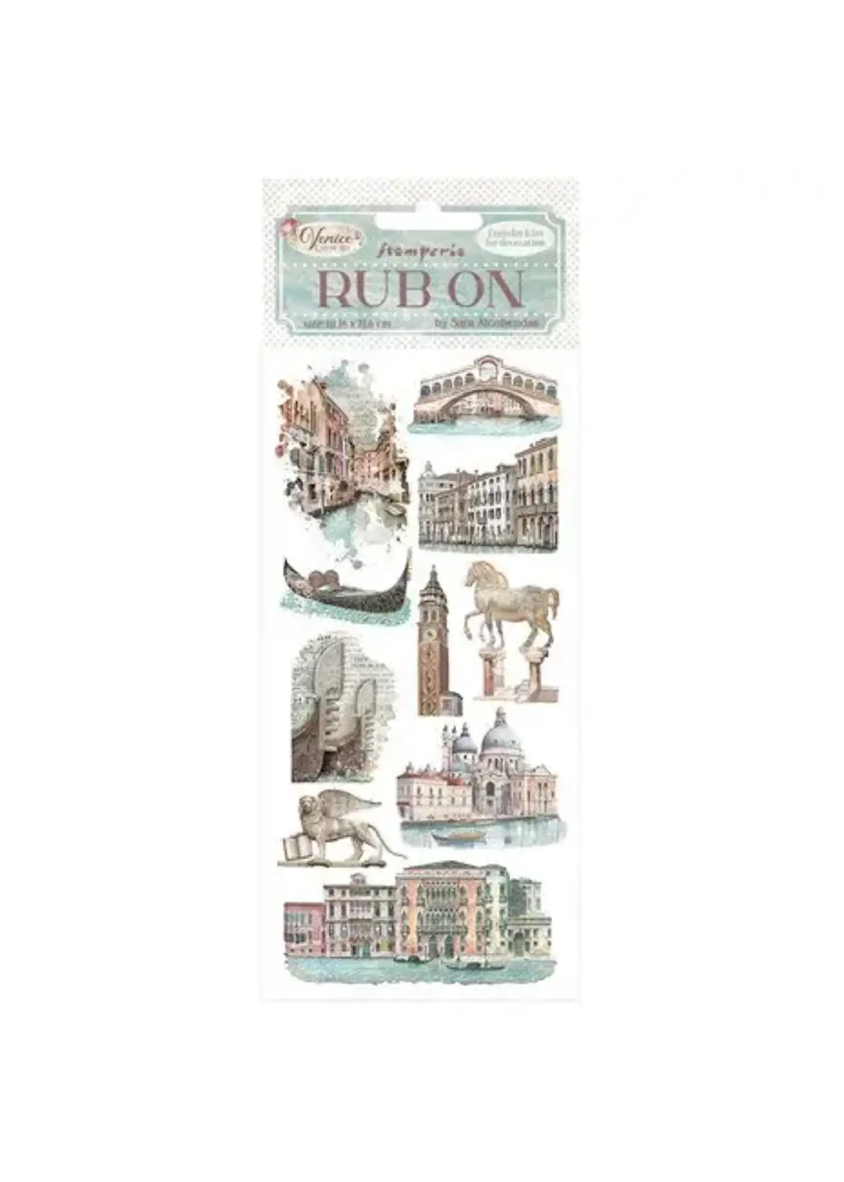 Venice City of Art Rub-On 4x8,5 Inch Monuments (DFLRB170)