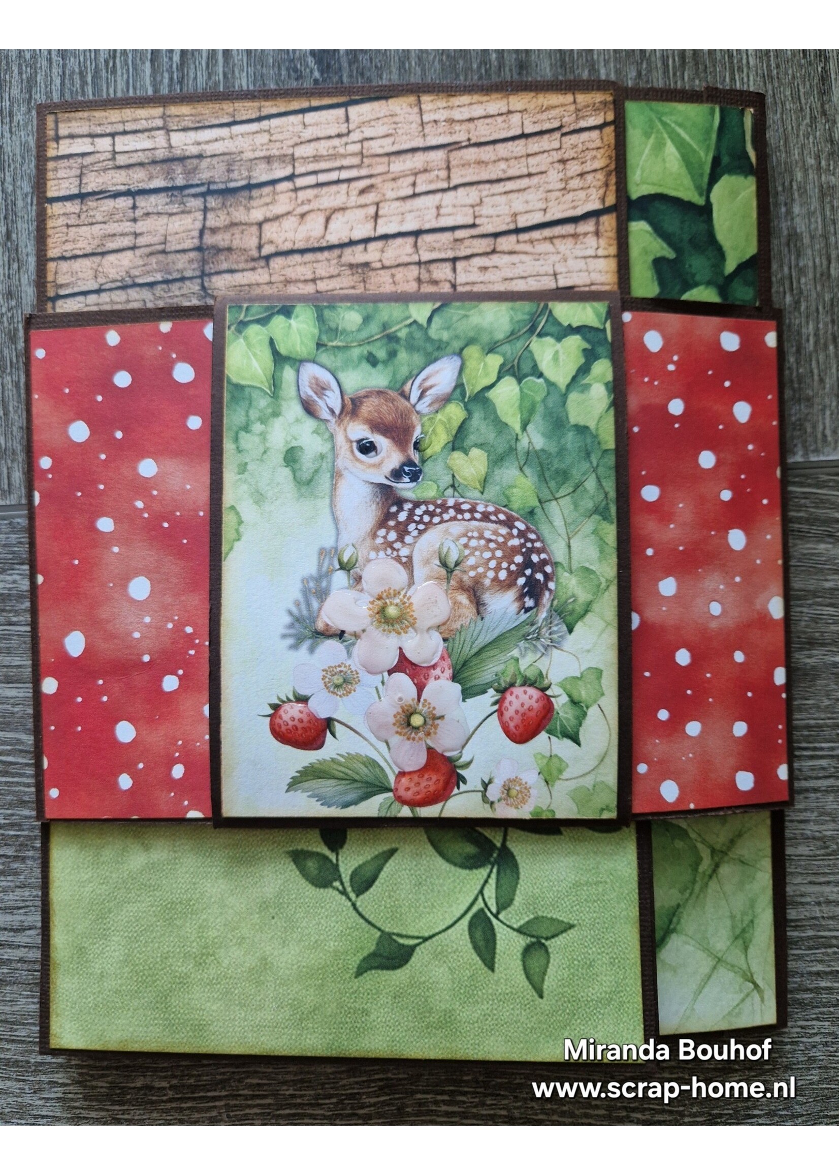 workshoppakketjes mini album en woodland pop up kaart