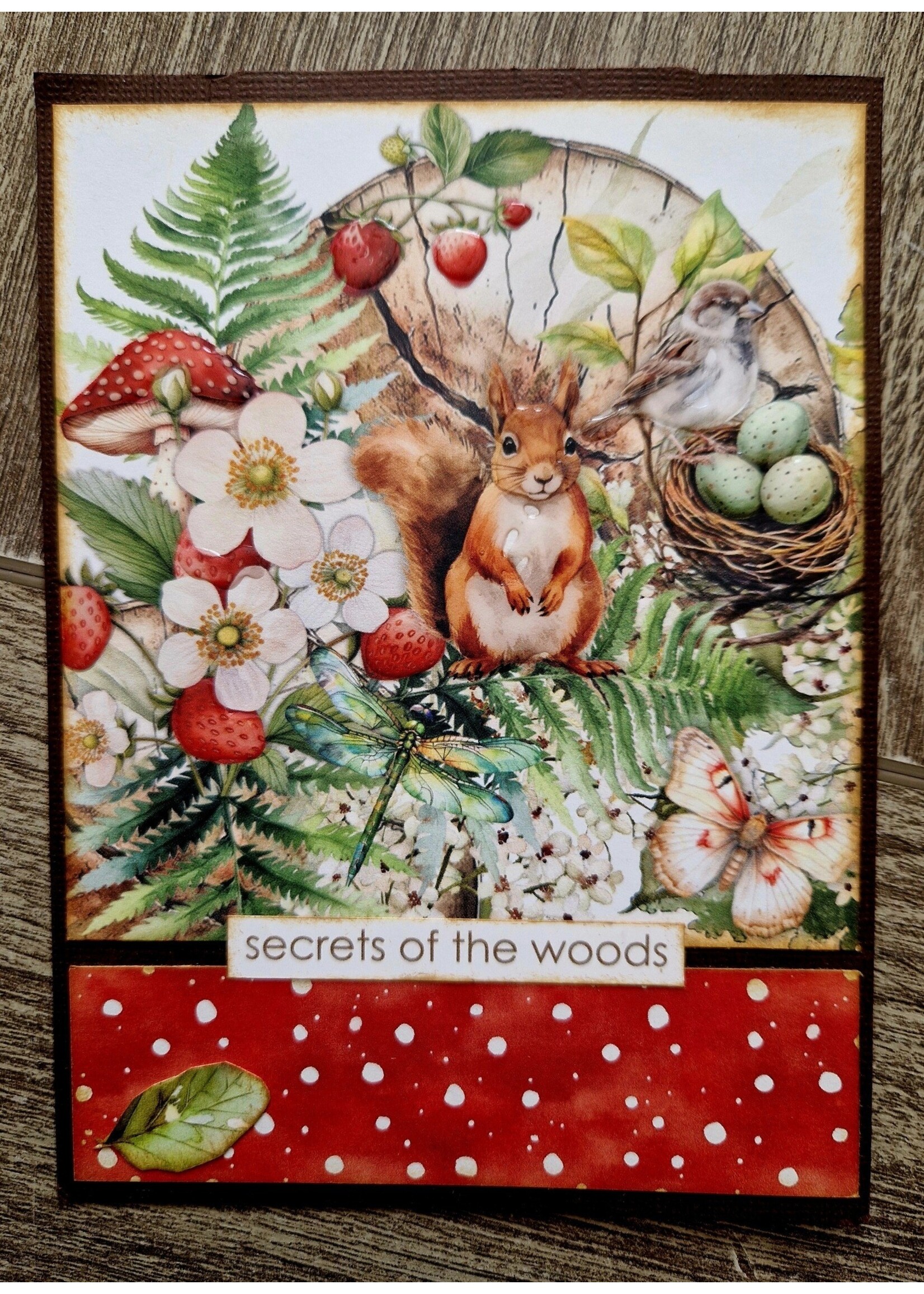 workshoppakketjes mini album en woodland pop up kaart