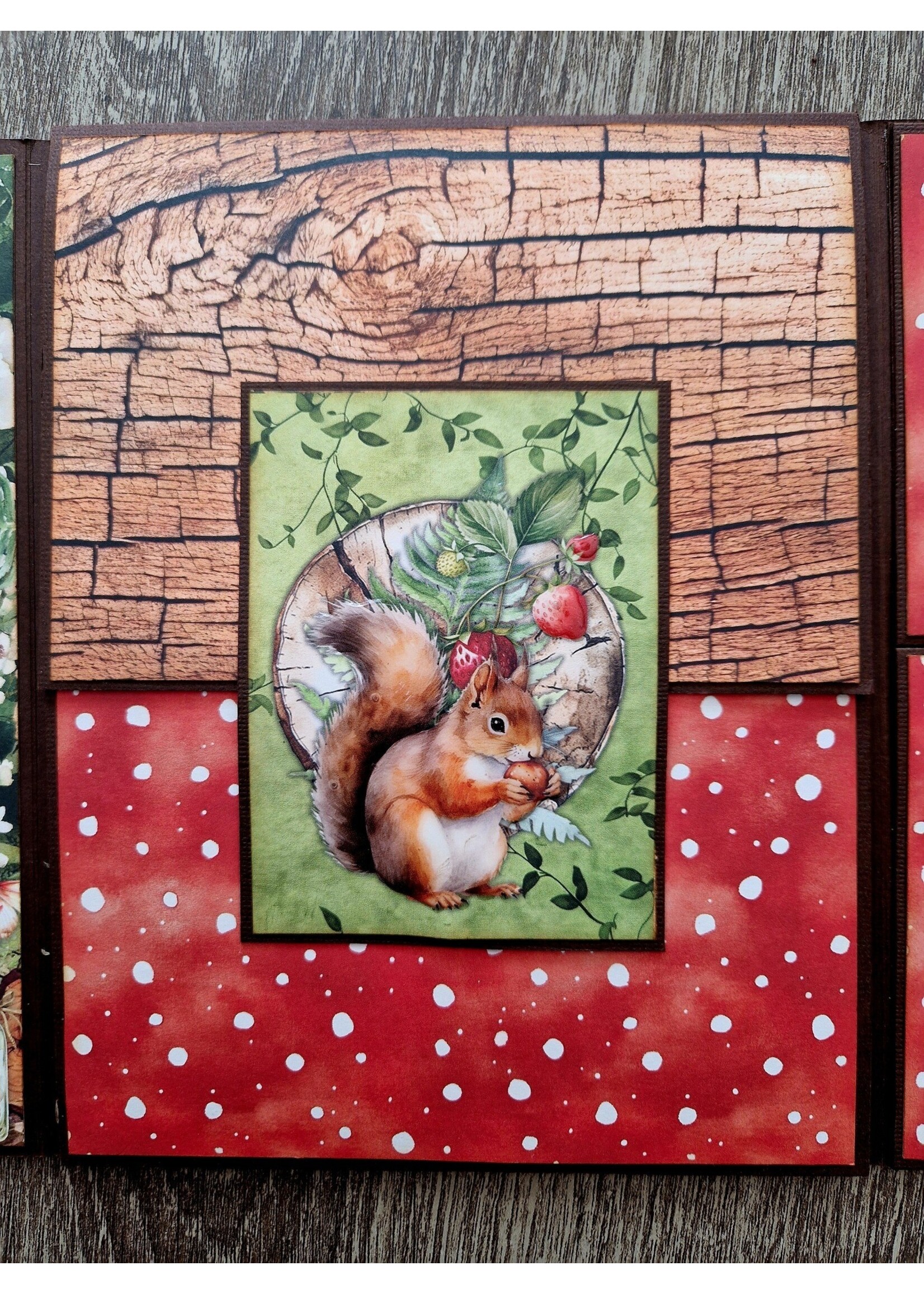 workshoppakketjes mini album en woodland pop up kaart
