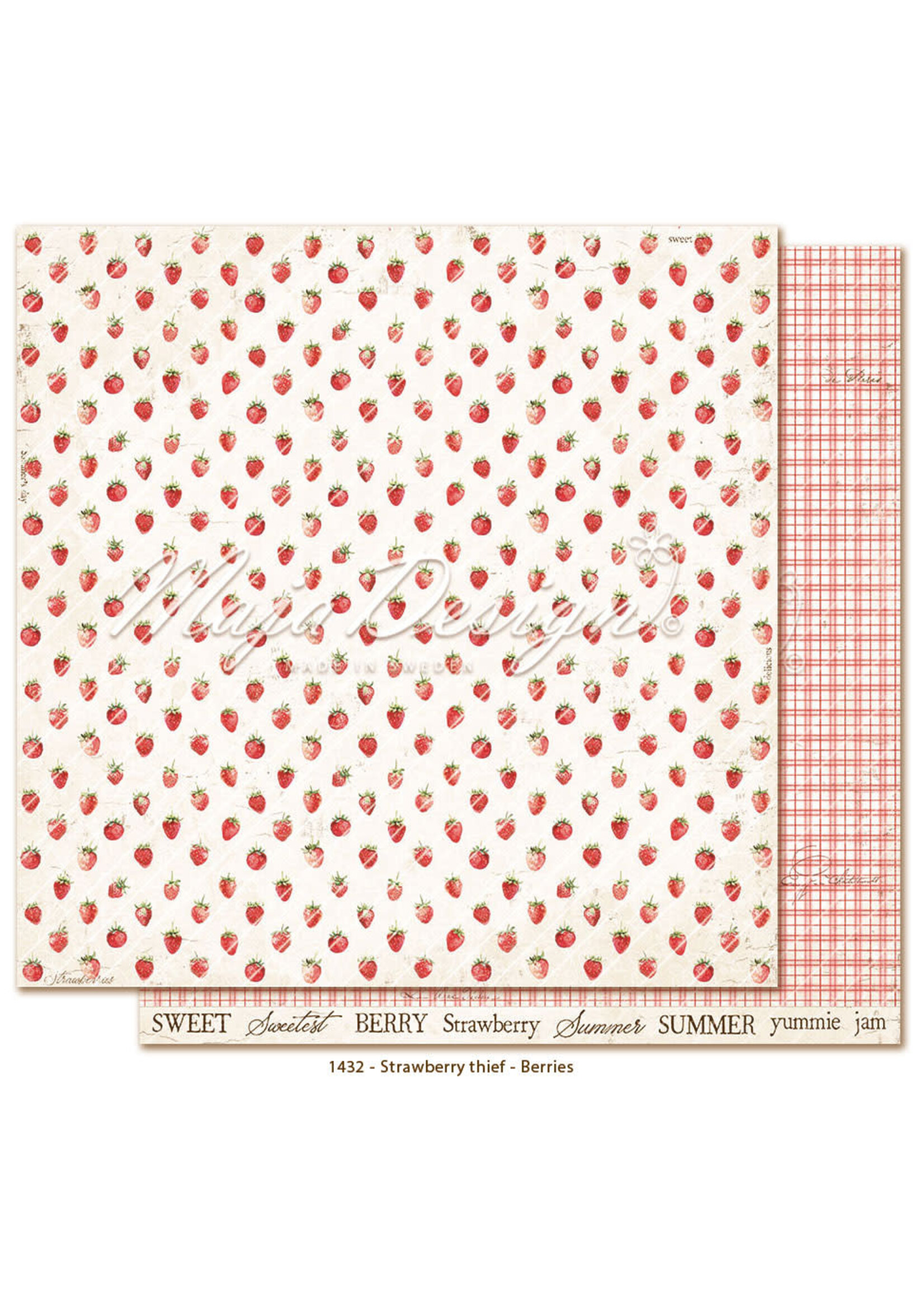 Aardbei dief - 6x6" Papieren pak